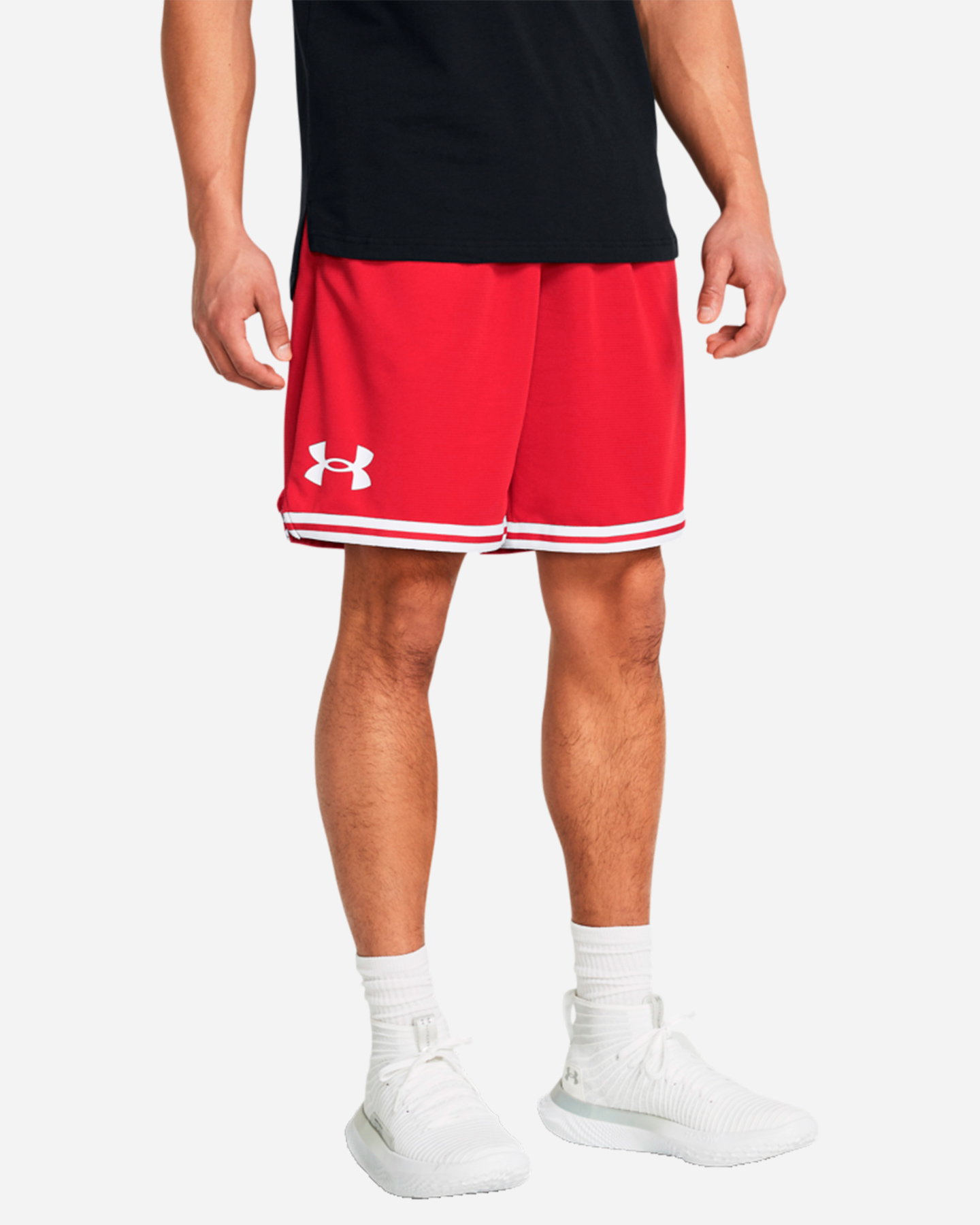 Pantaloncini basket UNDER ARMOUR PERIMETER M - Rosso - 2 | Cisalfa Sport