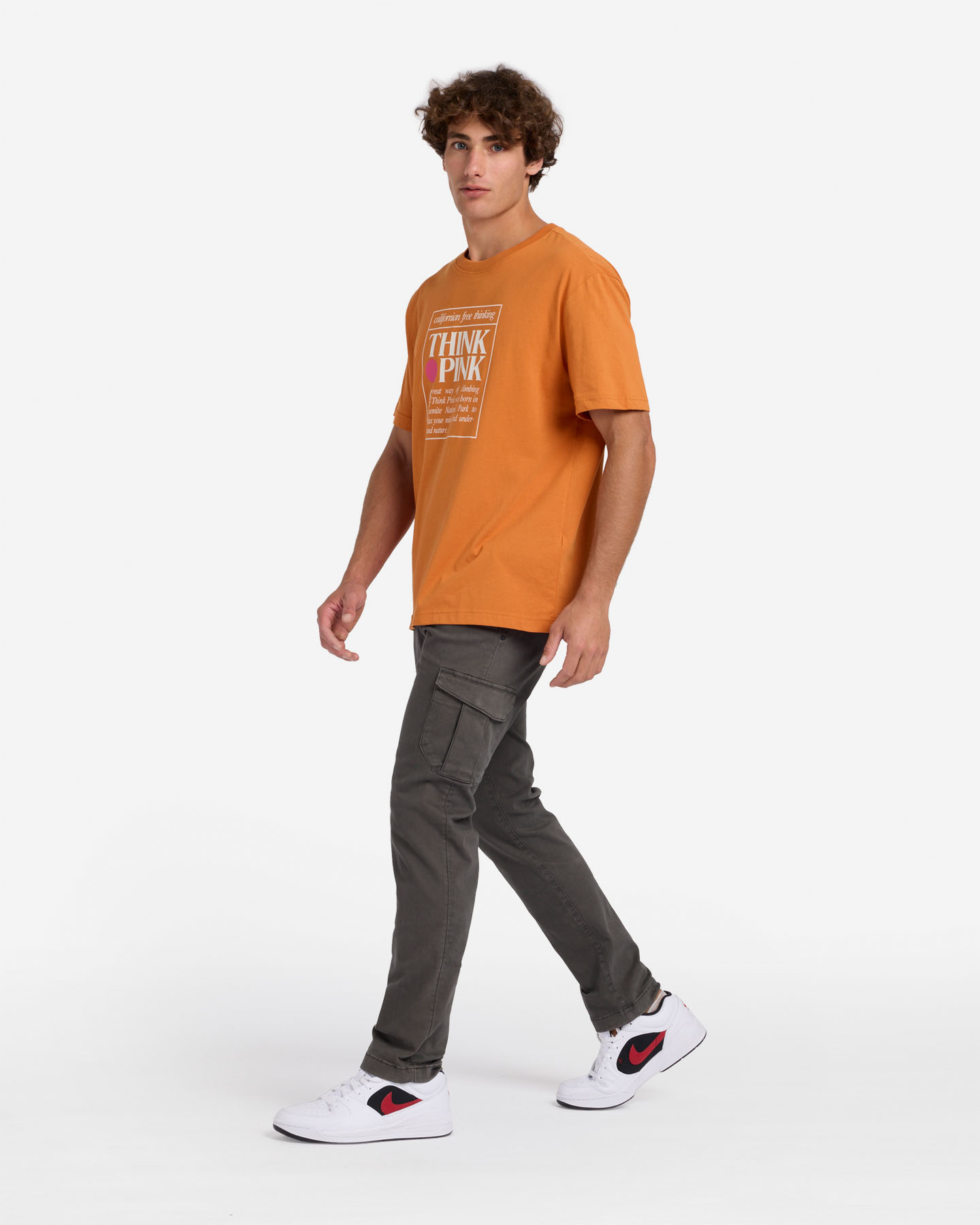 T-shirt THINK PINK BIG LOGO M - Arancione - 3 | Cisalfa Sport