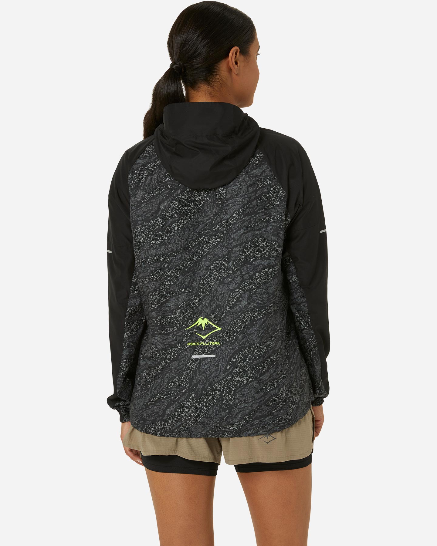 Giacca running ASICS FUJITRAIL PACKABLE WINDBREAKER W - Nero - 2 | Cisalfa Sport