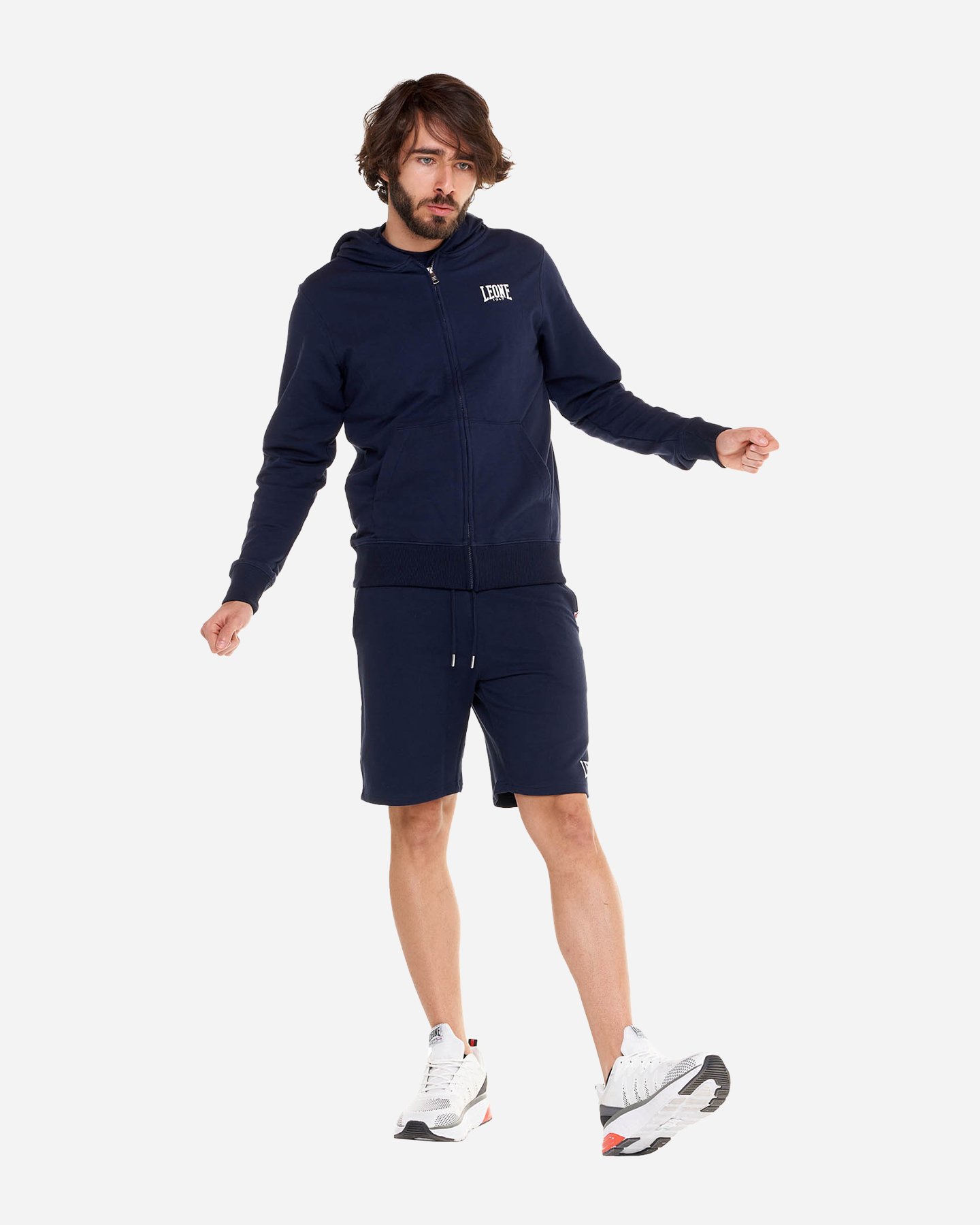 Felpa LEONE SMALL LOGO M - Blu Navy - 3 | Cisalfa Sport