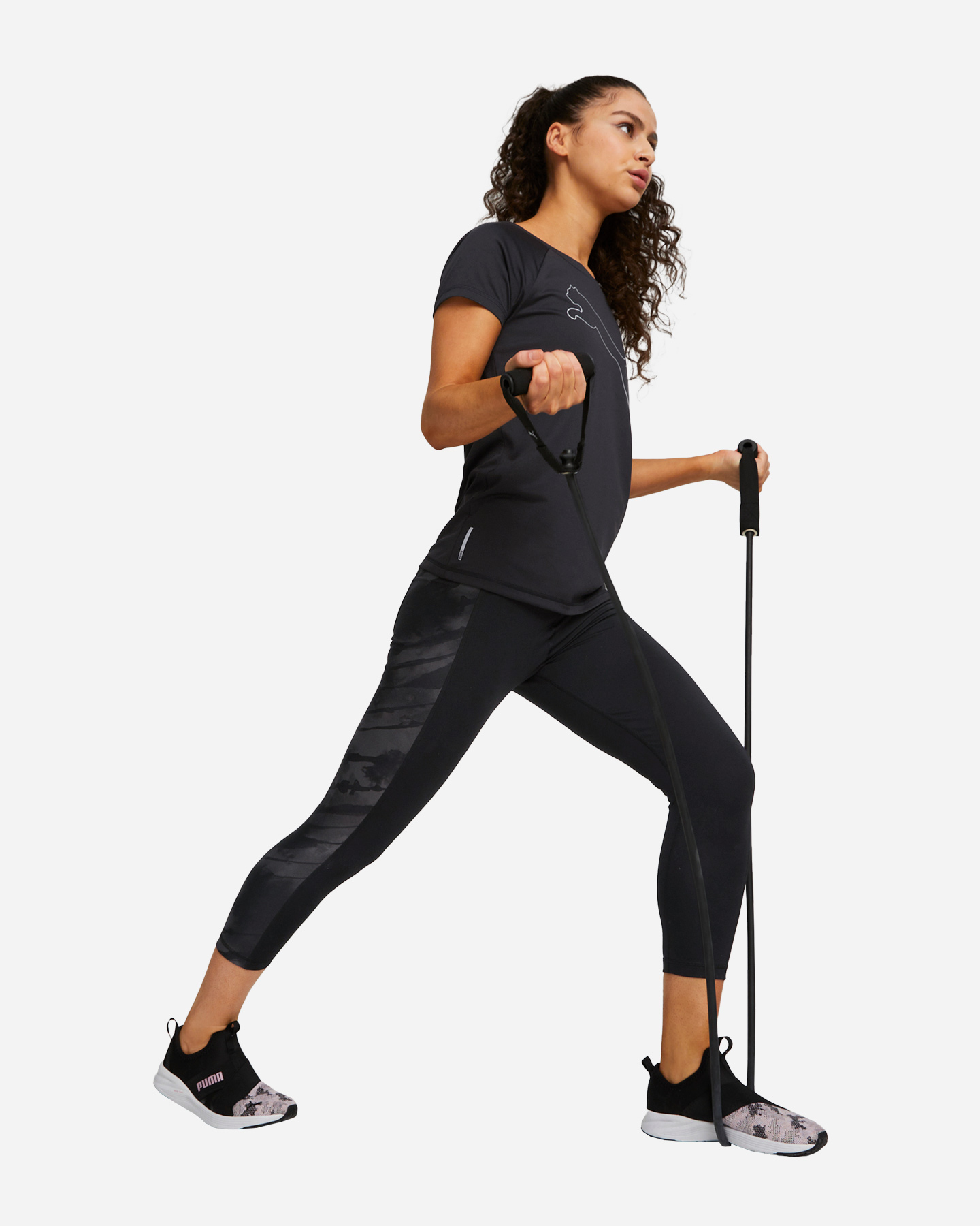 T-shirt training PUMA BIG LOGO W - Nero - 5 | Cisalfa Sport