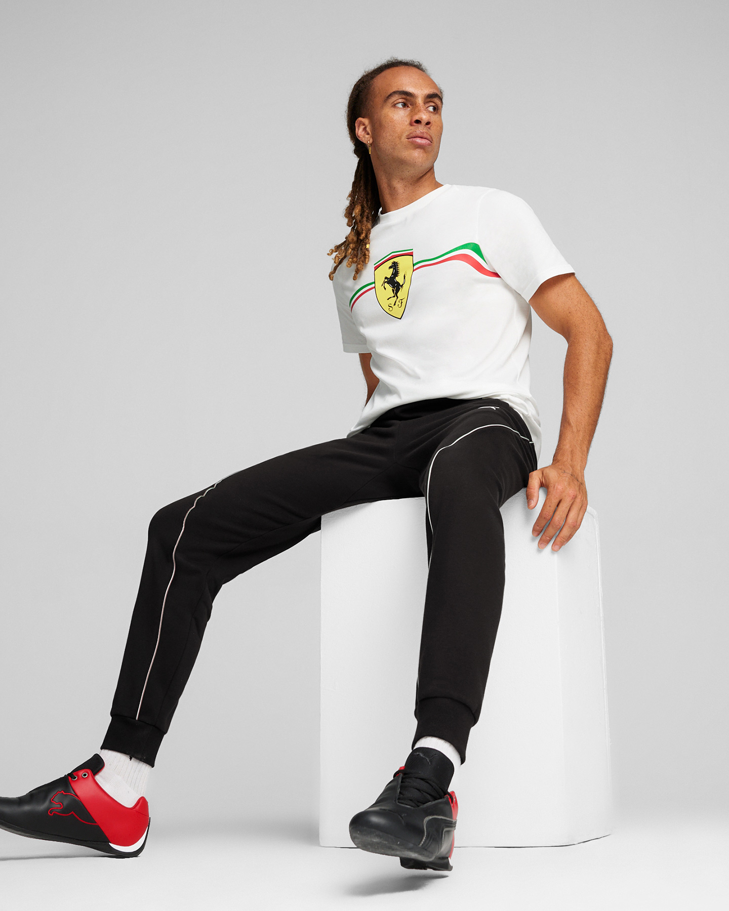 Fanwear PUMA FERRARI RACE BIG SHIELD HERITAGE M - Bianco - 4 | Cisalfa Sport