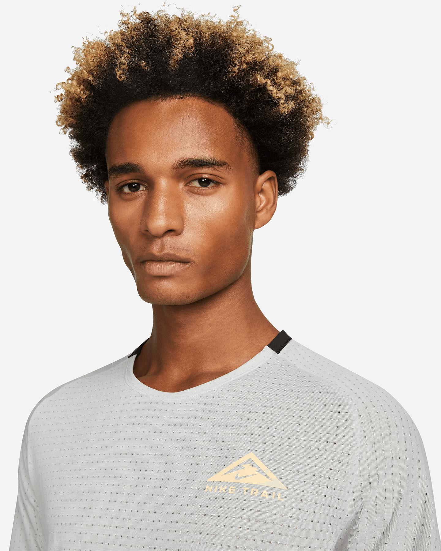 T-shirt running NIKE DRI FIT TRAIL M - Grigio - 2 | Cisalfa Sport