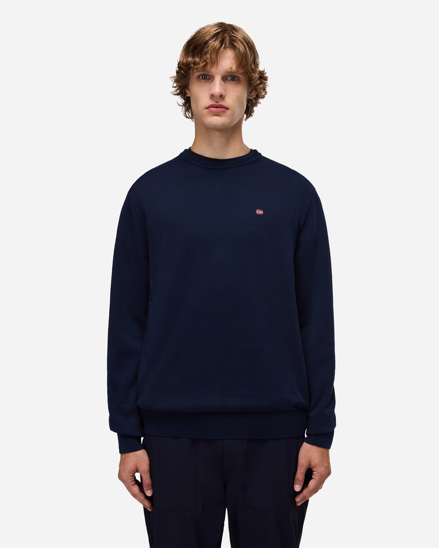 Maglione NAPAPIJRI SMALL LOGO M - Blu - 2 | Cisalfa Sport