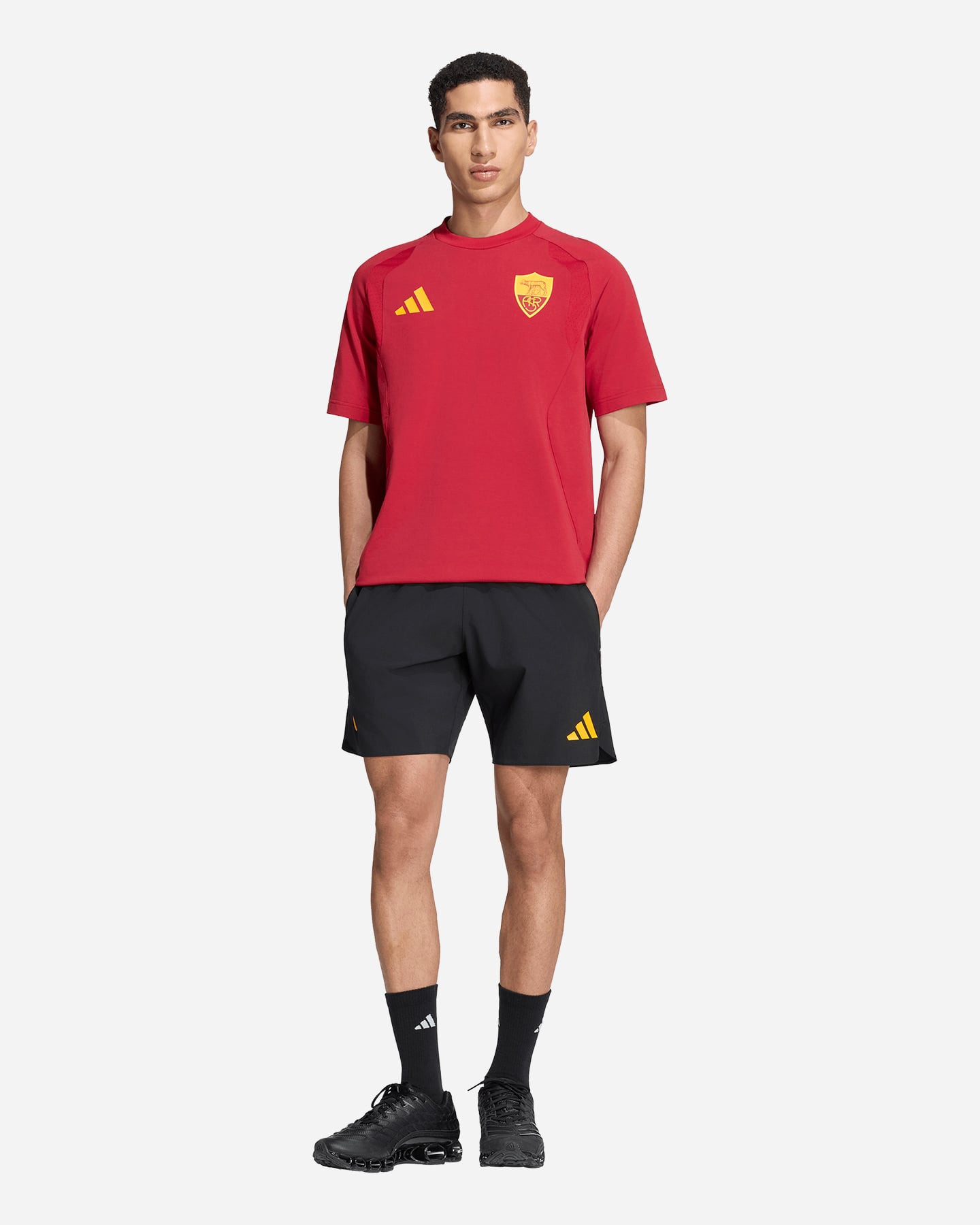 Abbigliamento calcio ufficiale ADIDAS AS ROMA TIRO TRAVEL 26-27 M - Nero - 2 | Cisalfa Sport