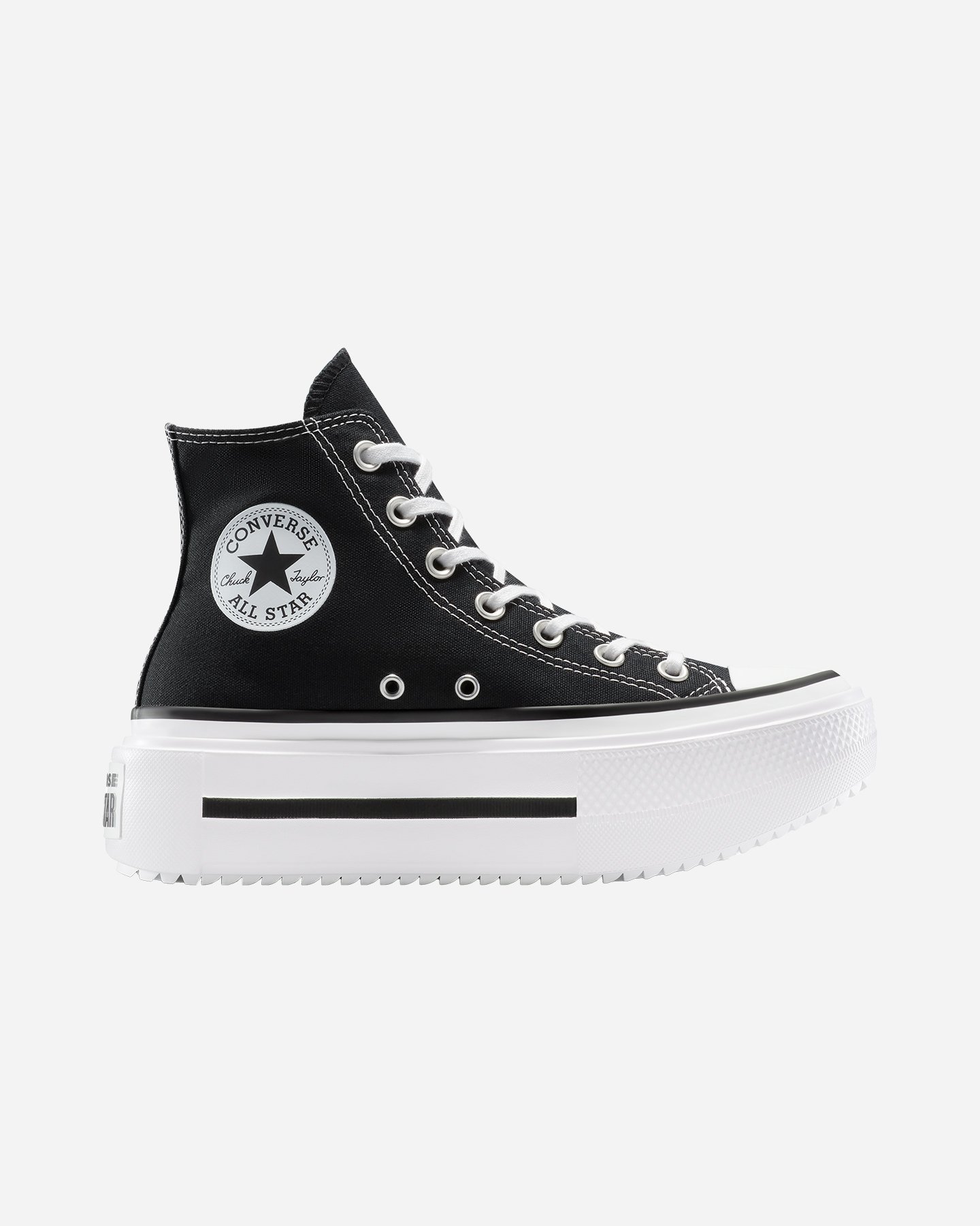 Scarpe sneakers CONVERSE CHUCK TAYLOR ALL STAR LIFT DOUBLE STACK HIGH W - Nero - 0 | Cisalfa Sport