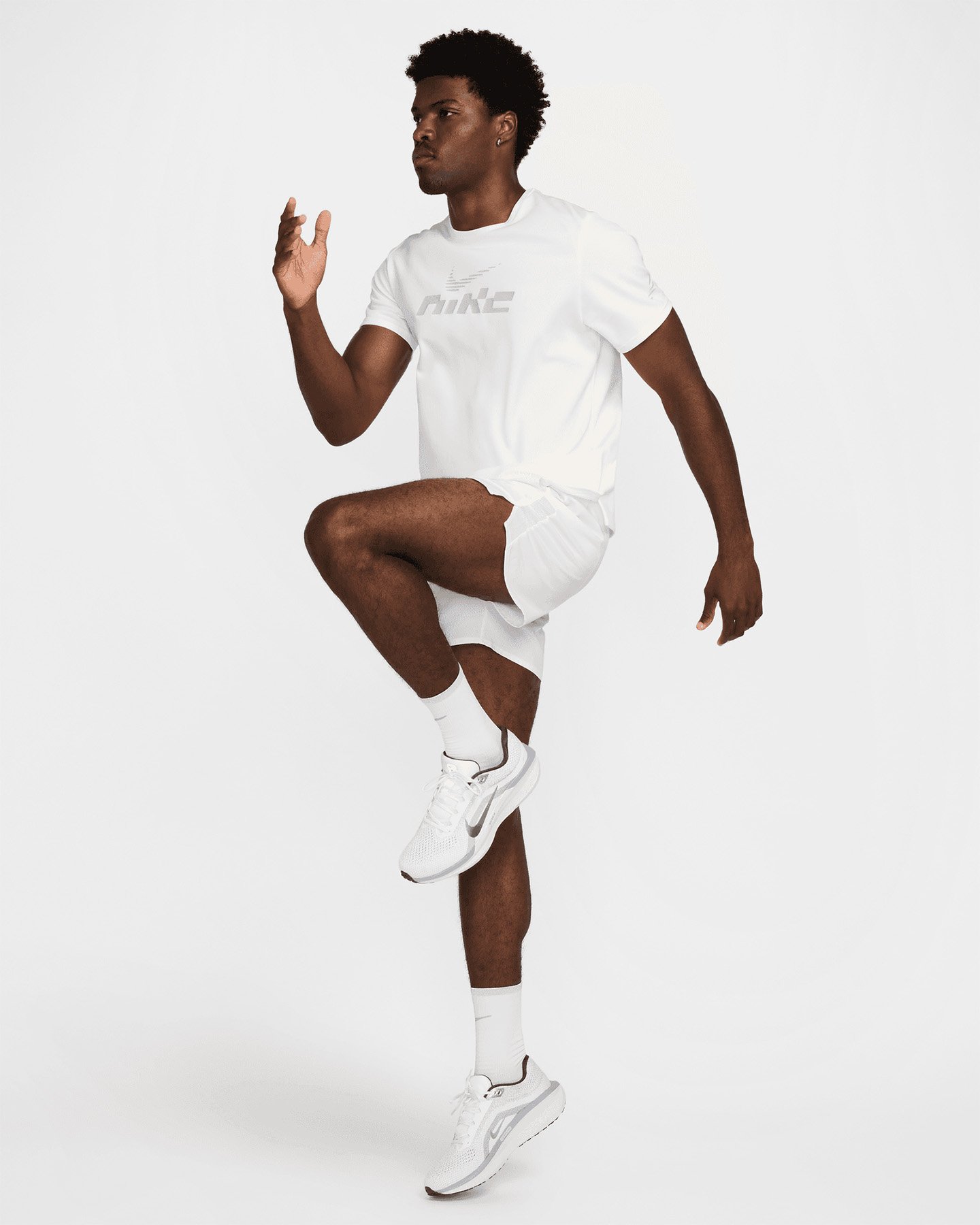 T-shirt running NIKE DRI FIT UV MILER M - Giallo - 2 | Cisalfa Sport