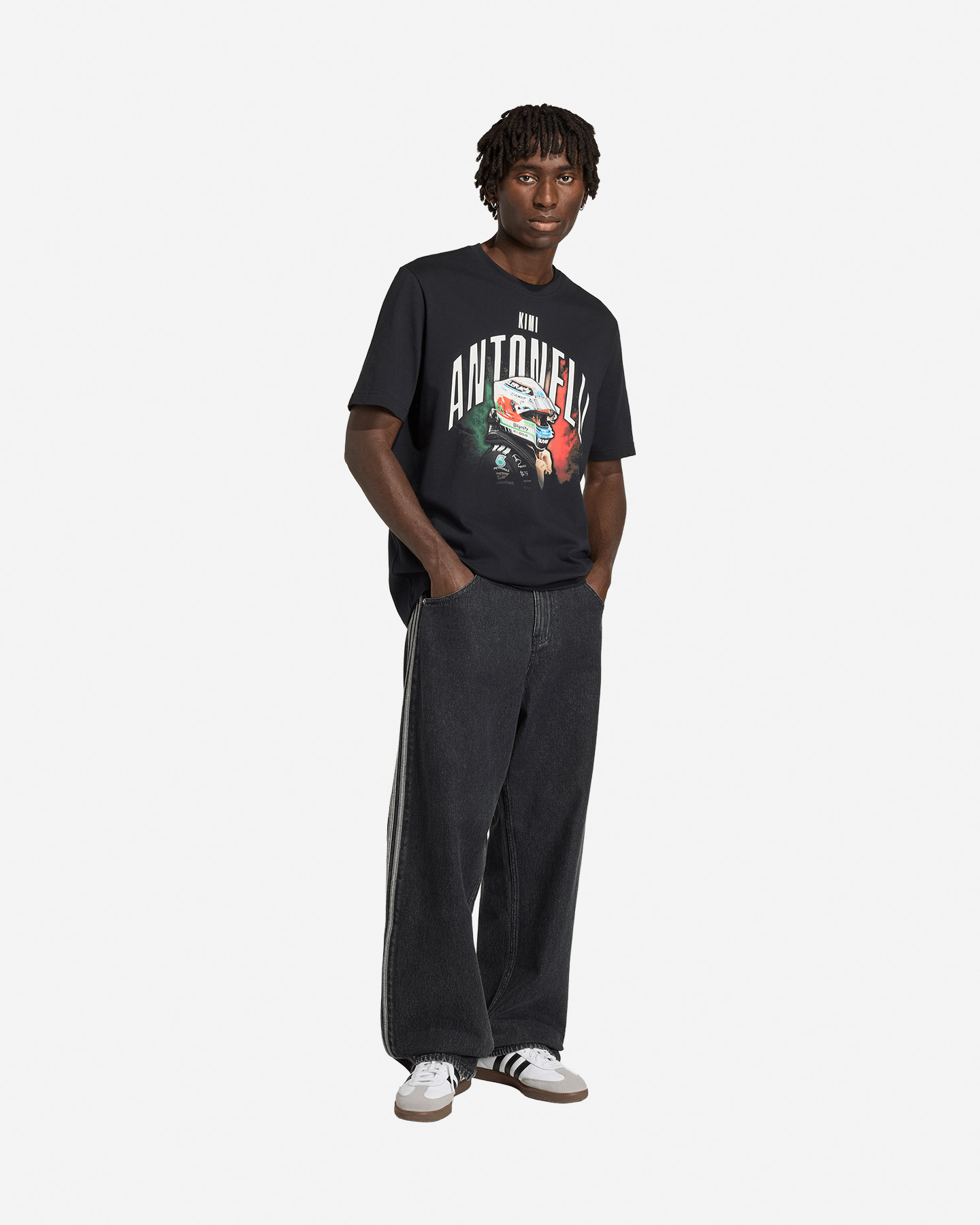 T-shirt ADIDAS MERCEDES AMG PETRONAS FORMULA 1 KIMI ANTONELLI M - Nero - 3 | Cisalfa Sport