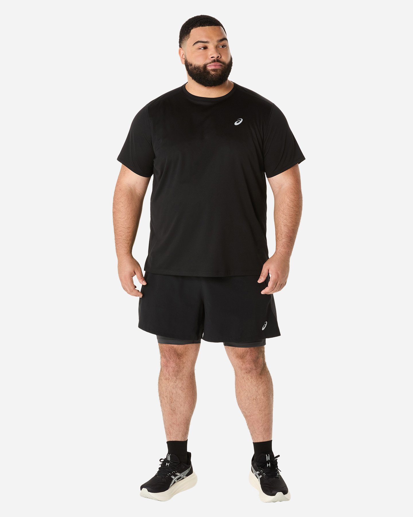 Short running ASICS ROAD 2IN1 5IN M - Nero - 3 | Cisalfa Sport