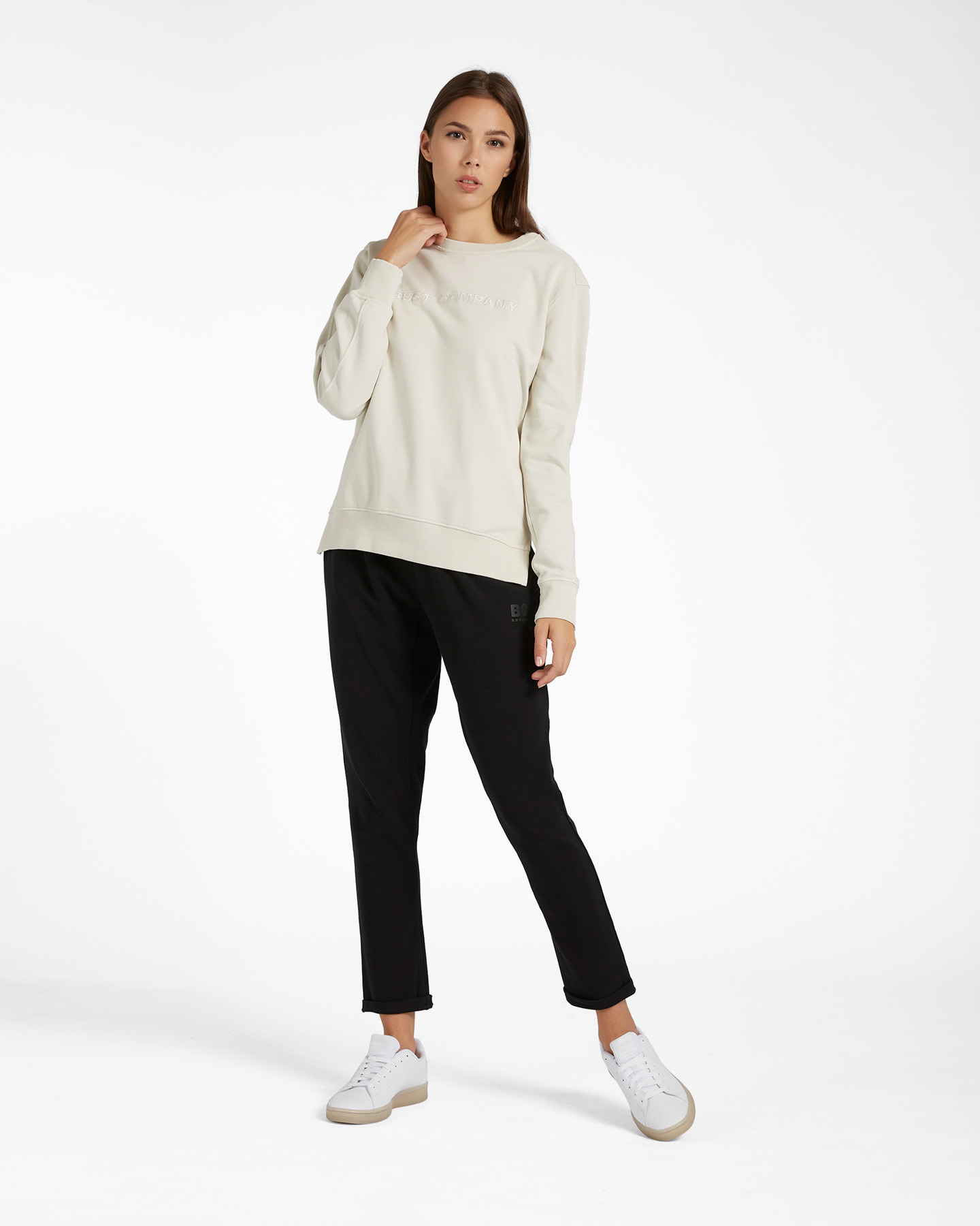 Felpa BEST COMPANY LOGO W - Bianco - 1 | Cisalfa Sport