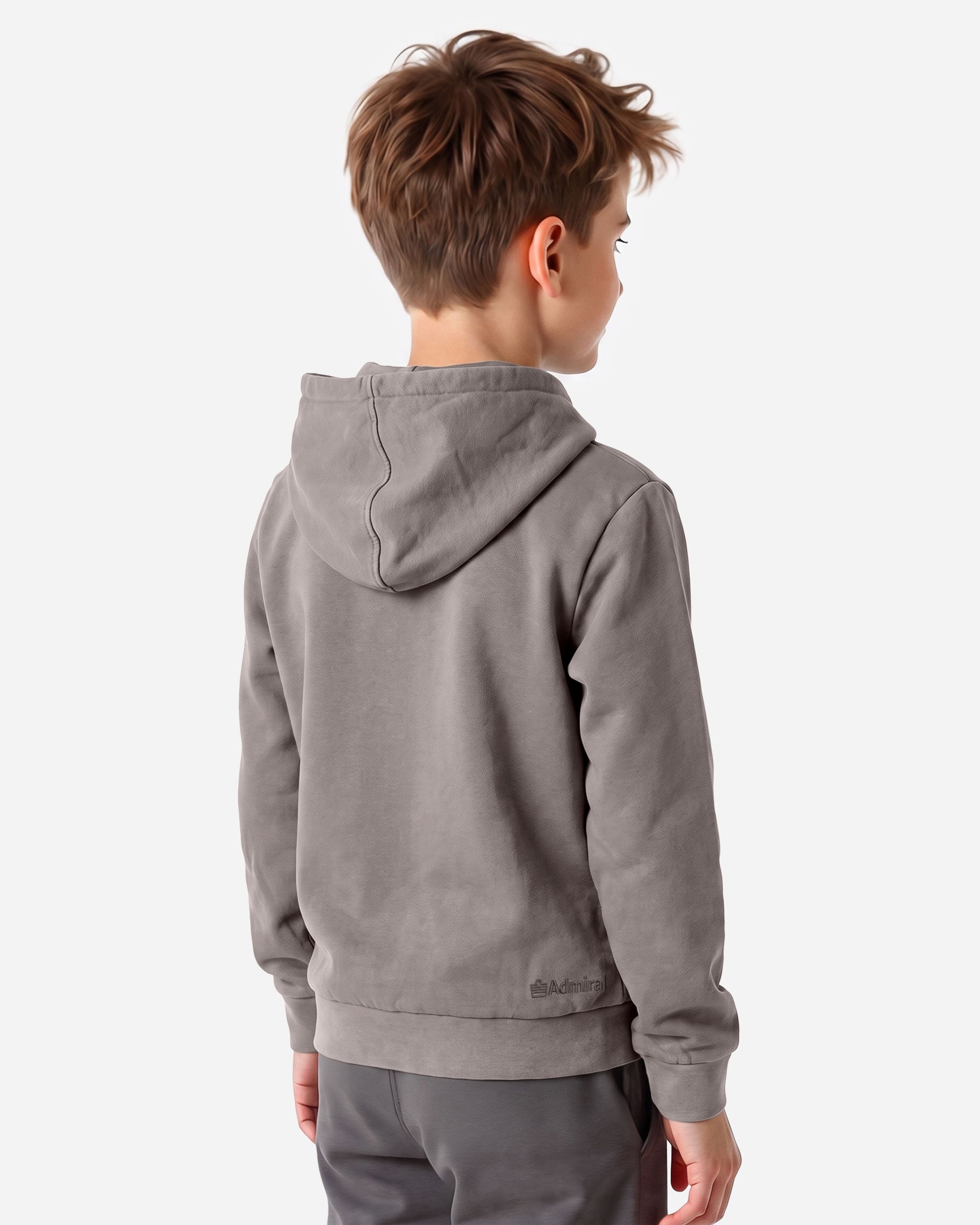 Felpa ADMIRAL BASIC FLAG JR - Grigio - 3 | Cisalfa Sport
