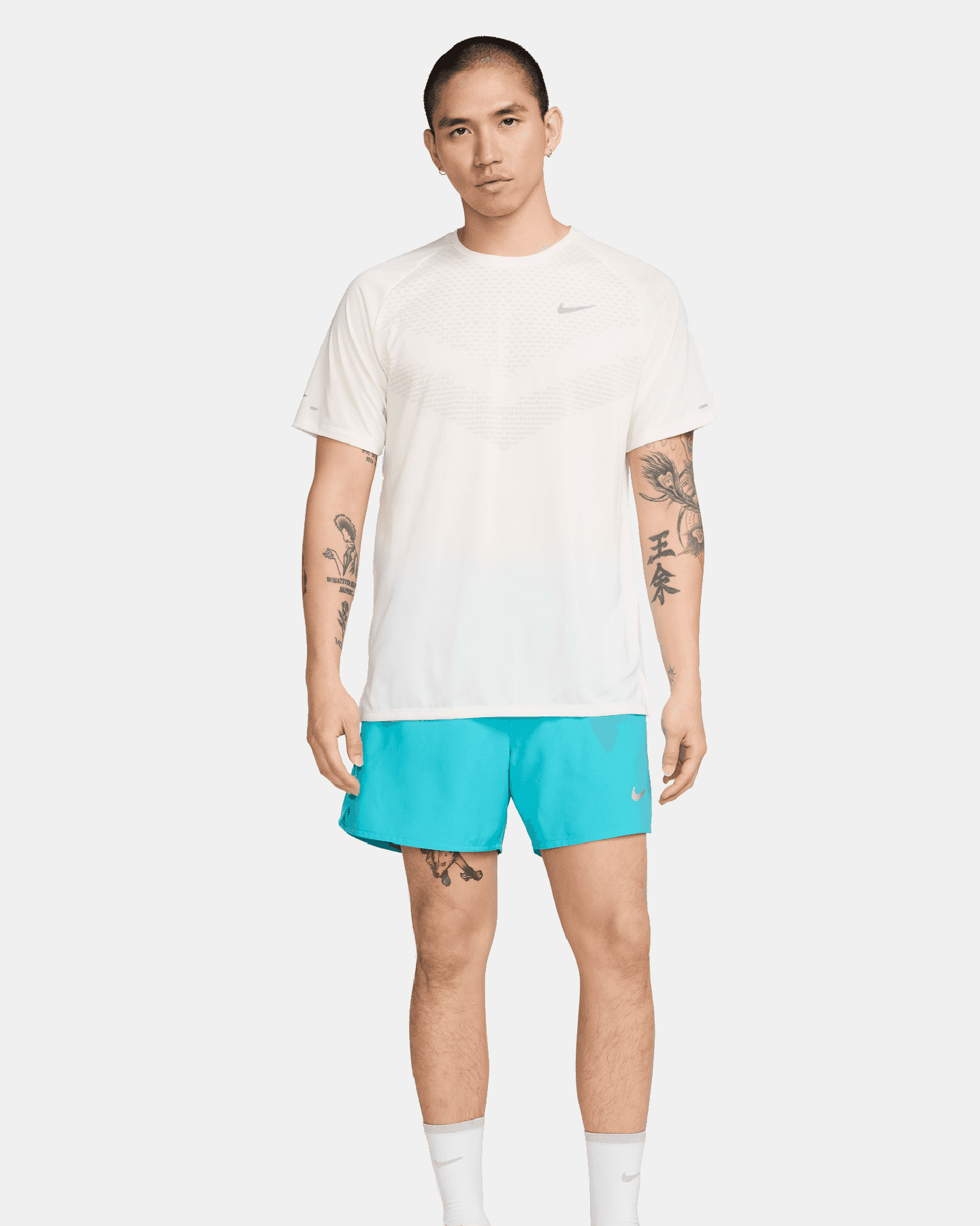 T-shirt running NIKE STRIDE M - Giallo - 5 | Cisalfa Sport