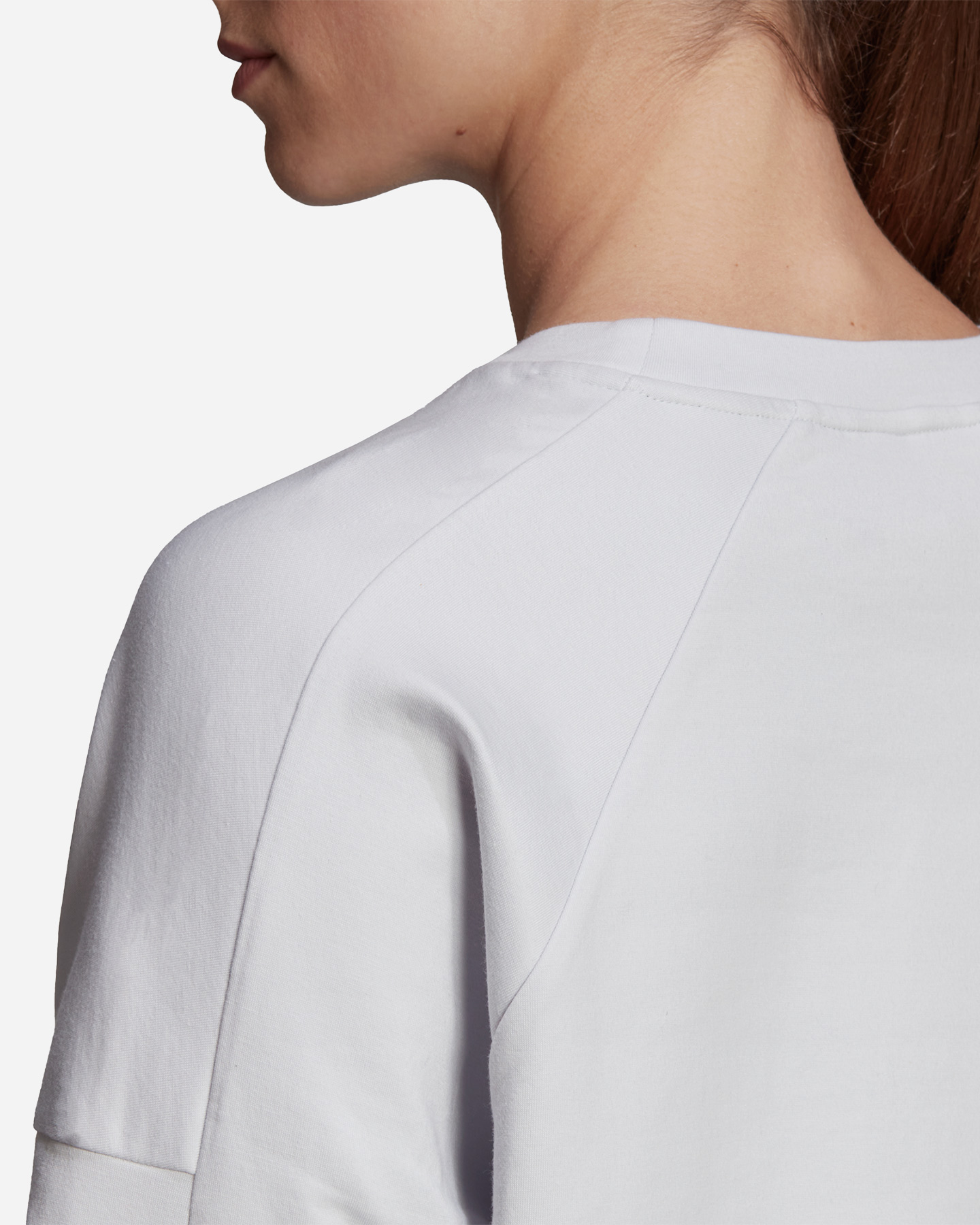Felpa ADIDAS POLY CROP W - Bianco - 5 | Cisalfa Sport