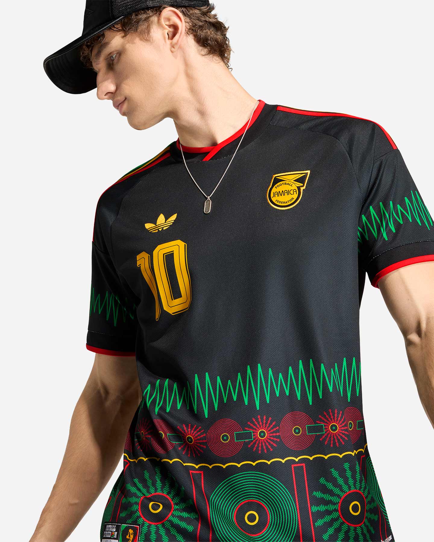 Maglia calcio ufficiale ADIDAS JAMAICA M10 AWAY M - Nero - 3 | Cisalfa Sport