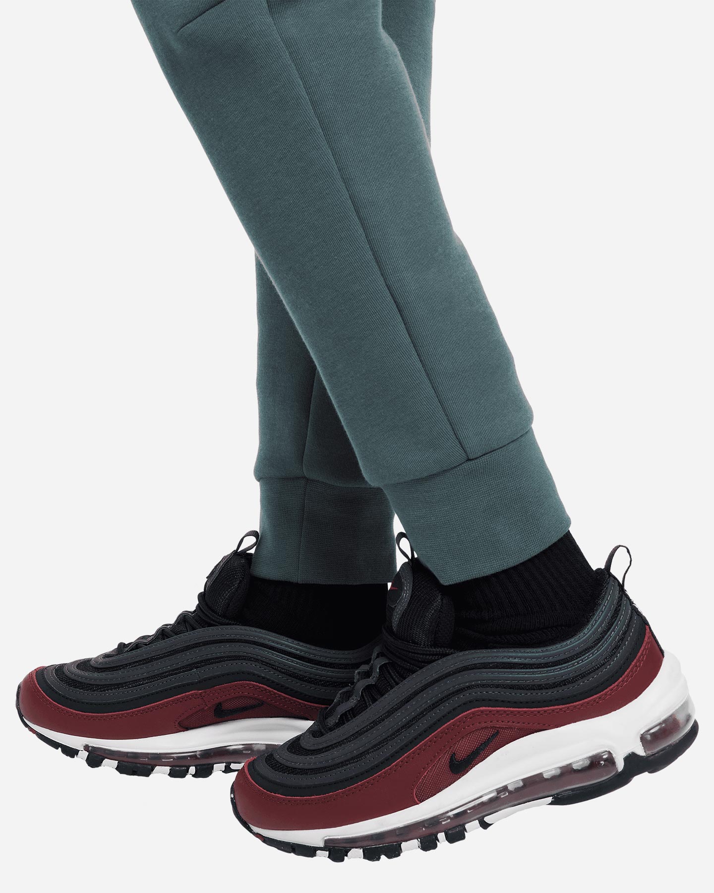 Pantalone NIKE TECH FLEECE 2 JR - Verde - 3 | Cisalfa Sport