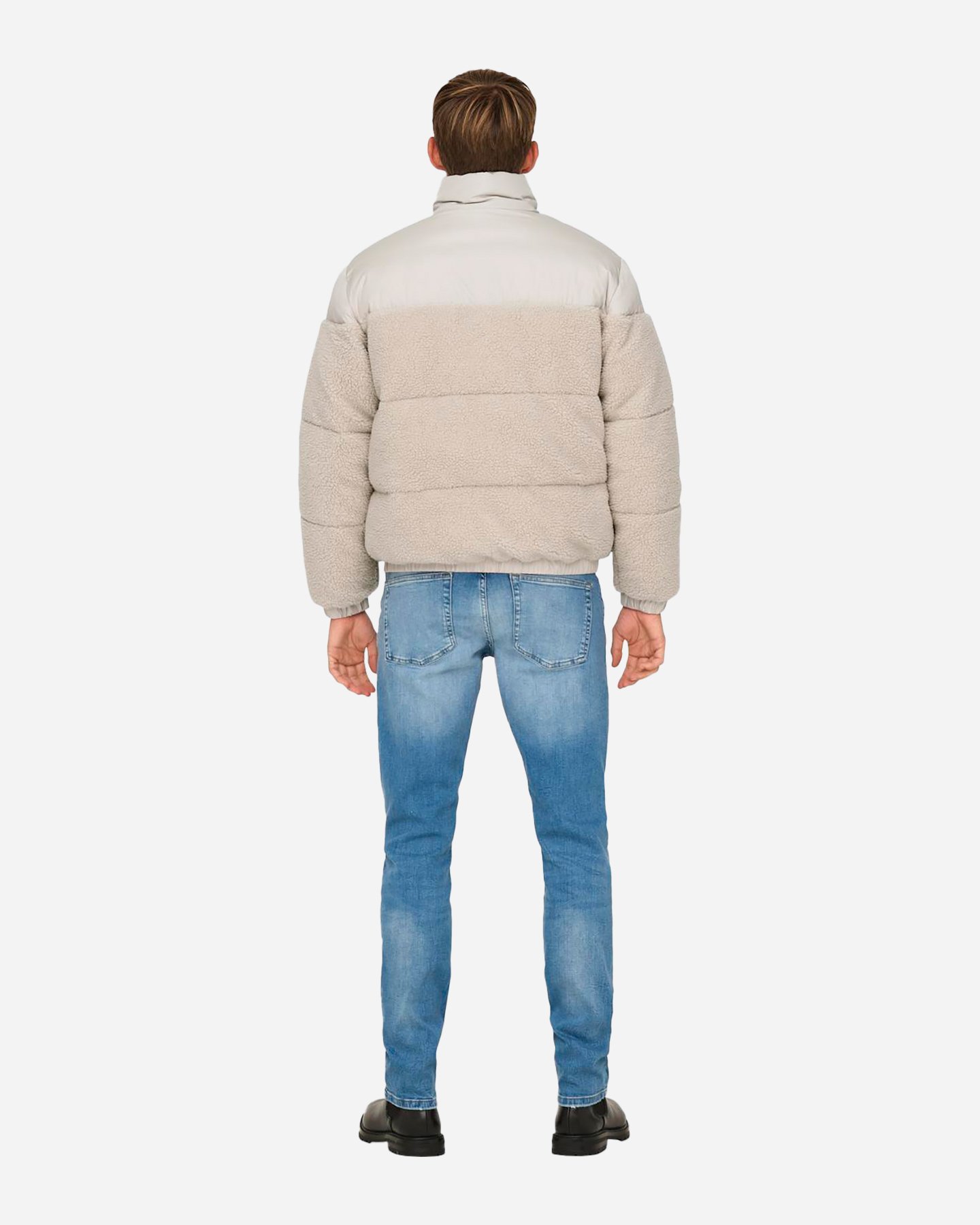 Giubbotto ONLY & SONS ELI MIX PUFFER M  - Beige - 4 | Cisalfa Sport