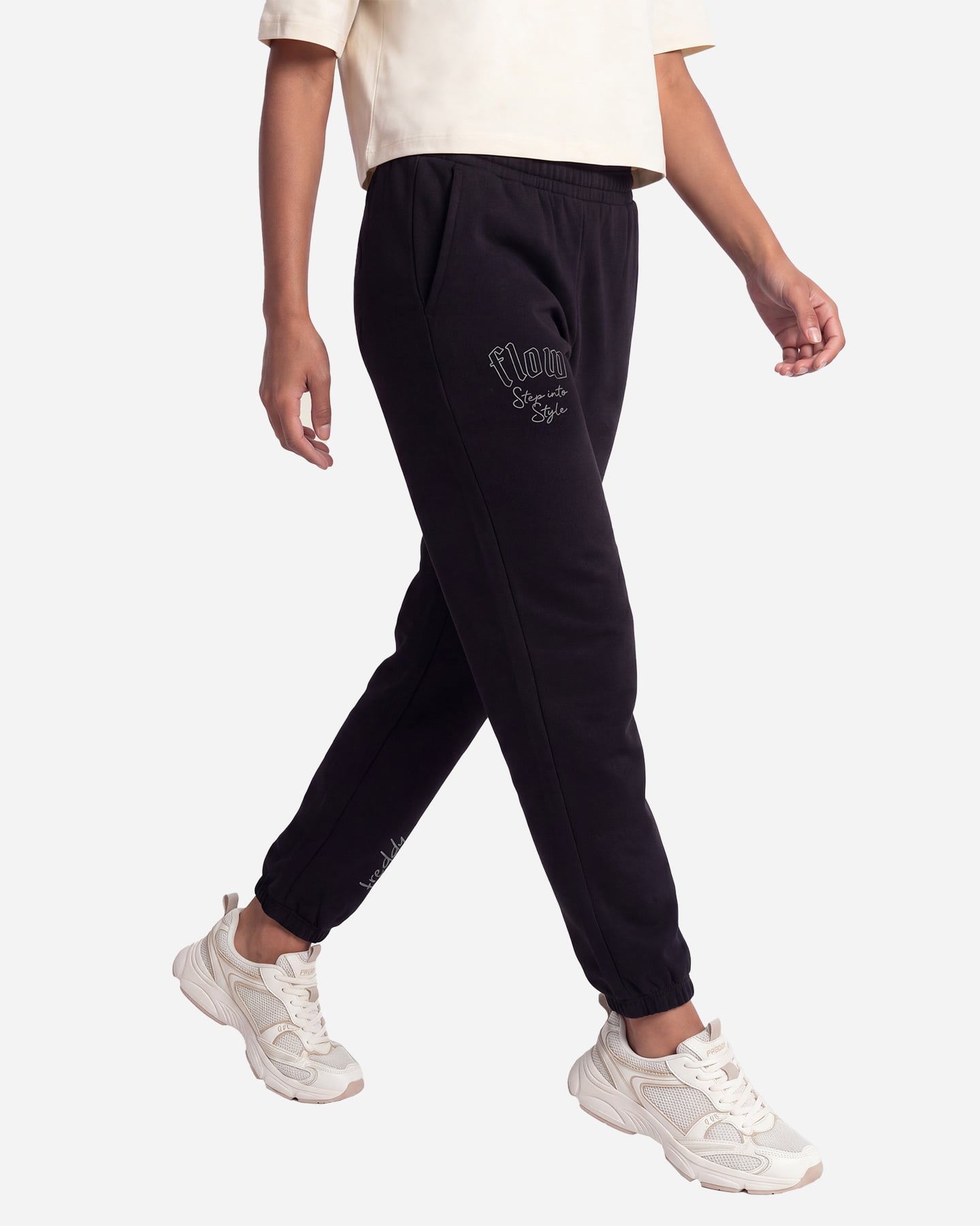 Pantalone FREDDY URBAN BIG LOGO W - Nero - 2 | Cisalfa Sport