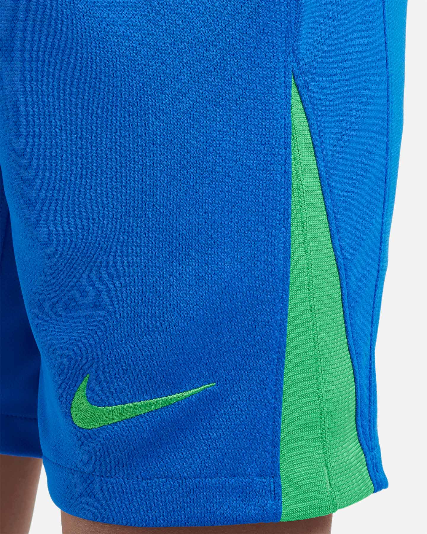 Pantaloncini calcio ufficiali NIKE DRI FIT BRASILE HOME 23-24 JR - Blu - 5 | Cisalfa Sport