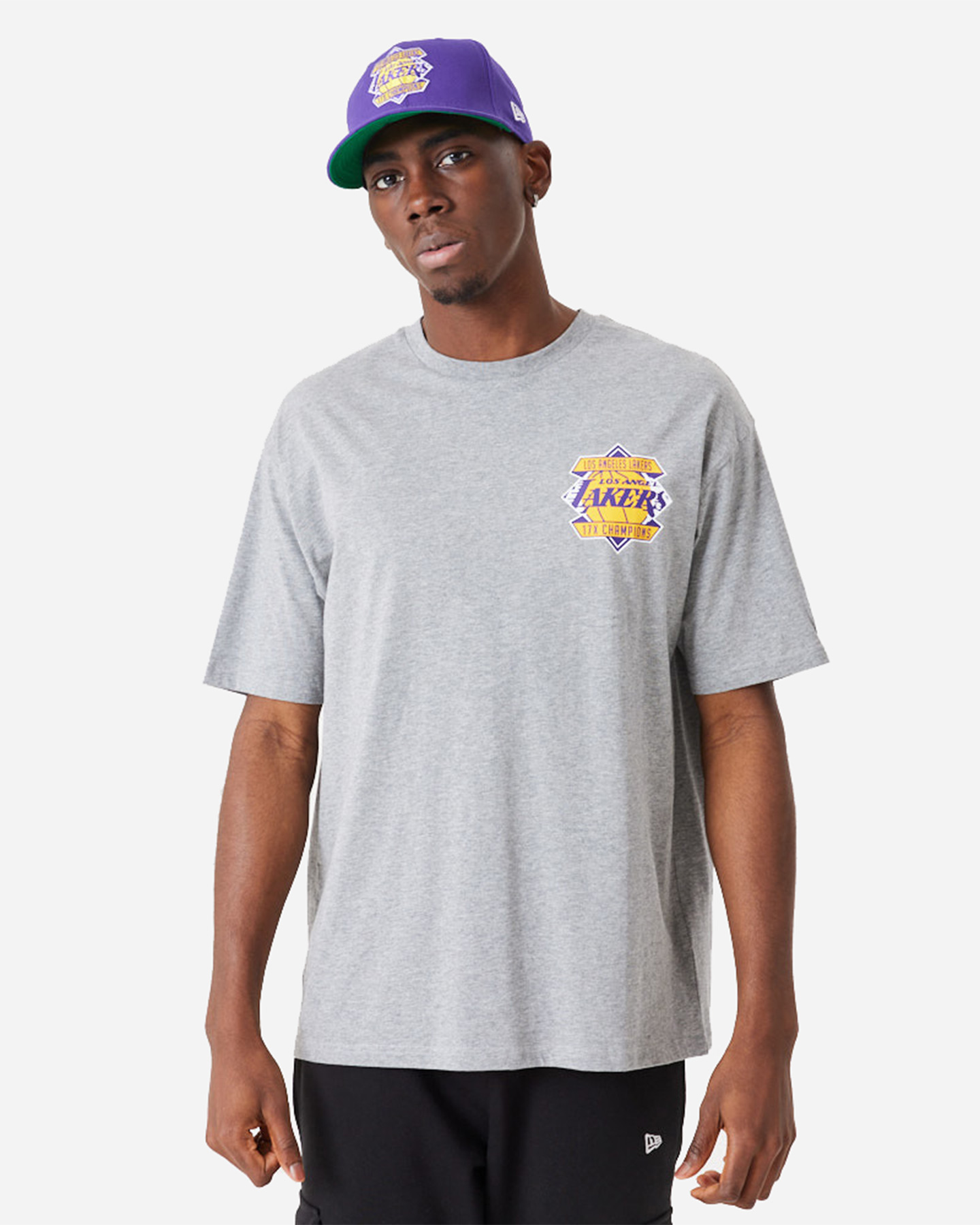 T-shirt NEW ERA CHAMPIONSHIP BP LA LAKERS  - Grigio - 0 | Cisalfa Sport