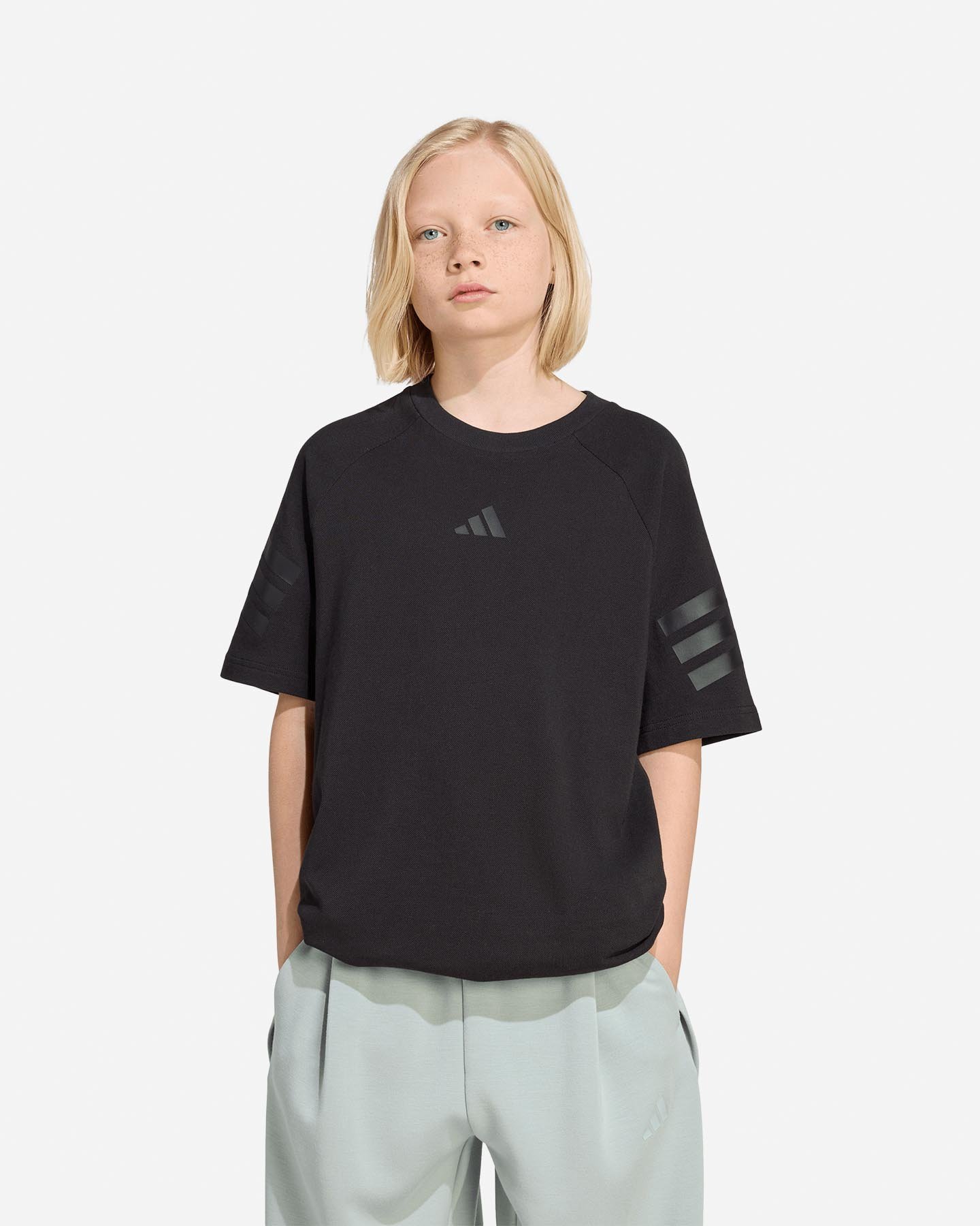T-shirt ADIDAS FUTURE ICONS 3STRIPES JR - Nero - 1 | Cisalfa Sport