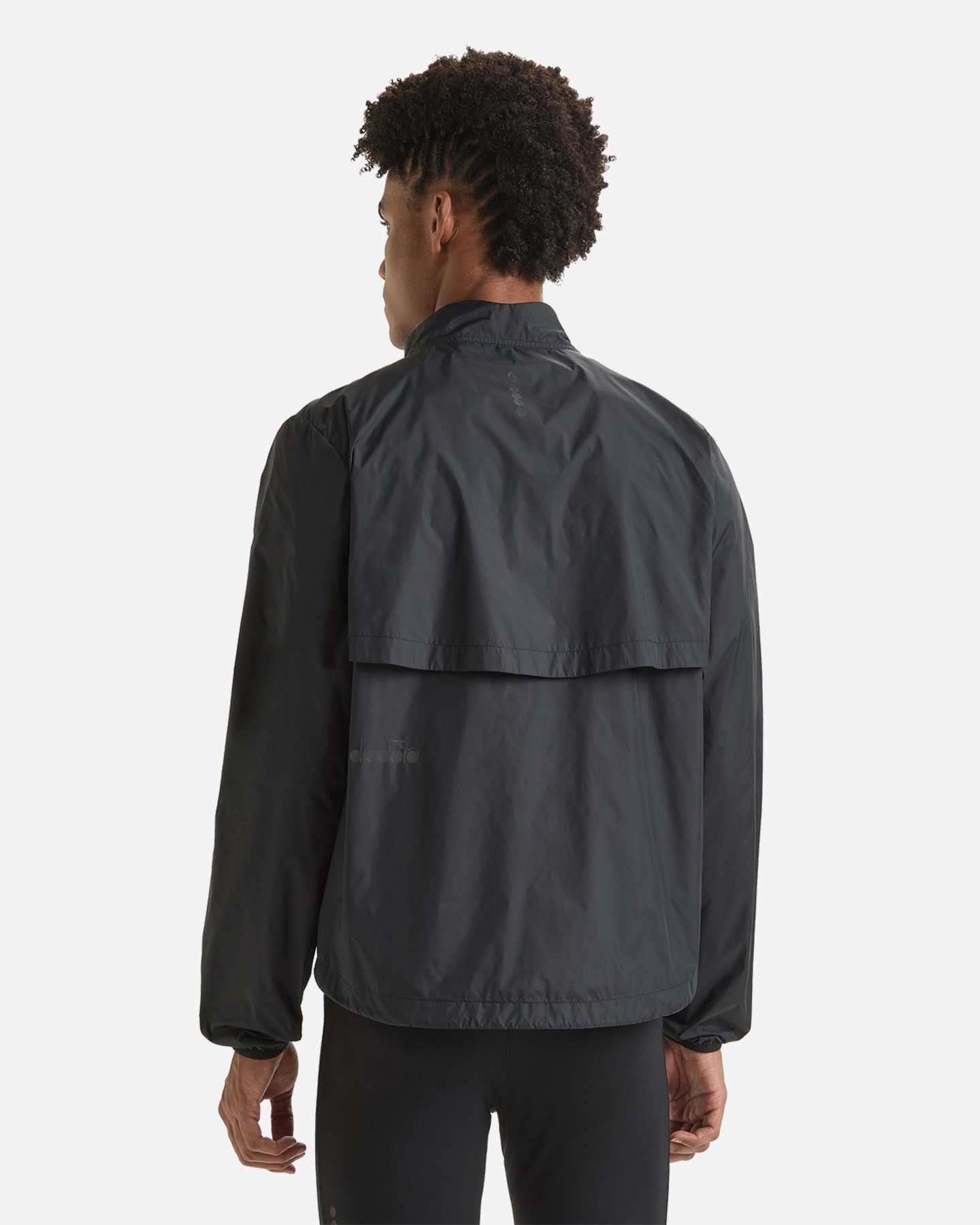 Giacca running DIADORA PACKABLE M - Nero - 2 | Cisalfa Sport
