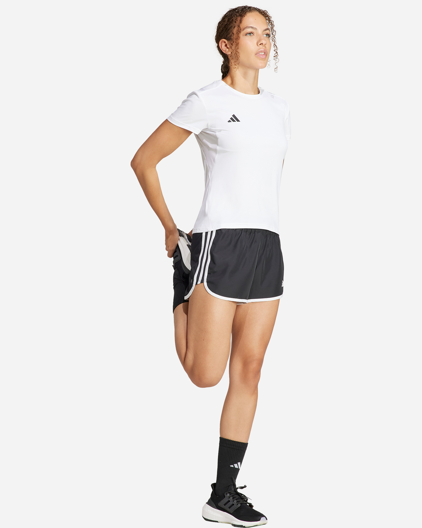 T-shirt running ADIDAS ADIZERO W - Bianco - 3 | Cisalfa Sport