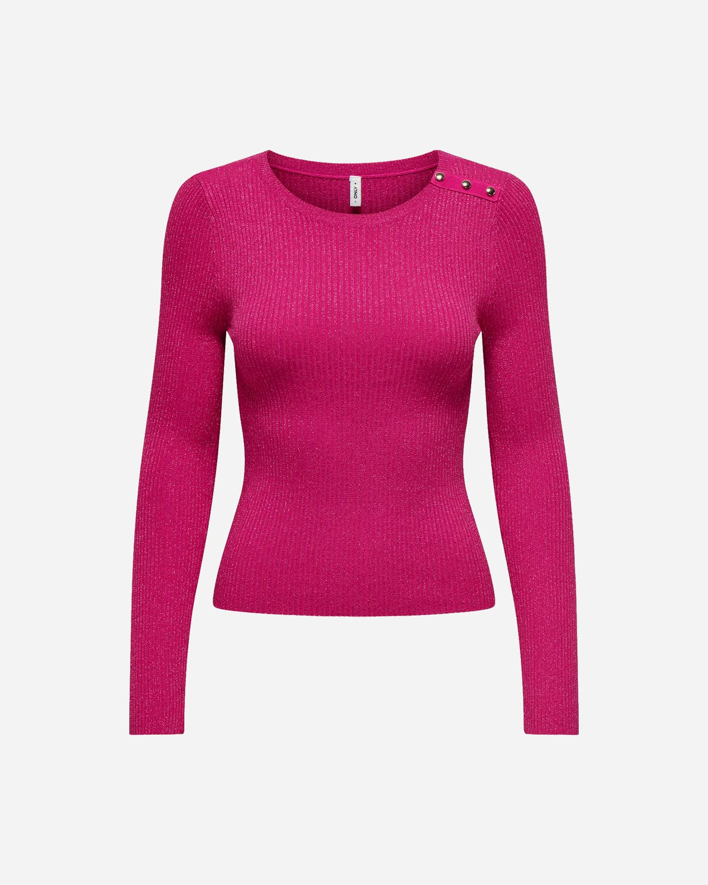 Maglione ONLY MILLE GLITTER BUTTON W - Fucsia - 0 | Cisalfa Sport