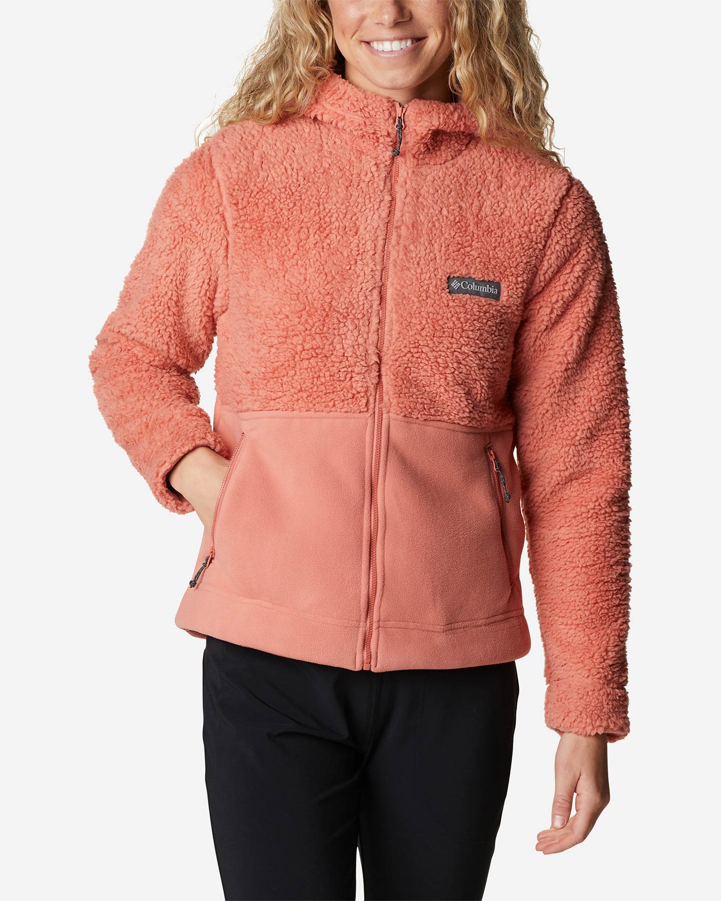 Felpa COLUMBIA FZ HYBRID SHERPA&PILE W - Rosso - 0 | Cisalfa Sport