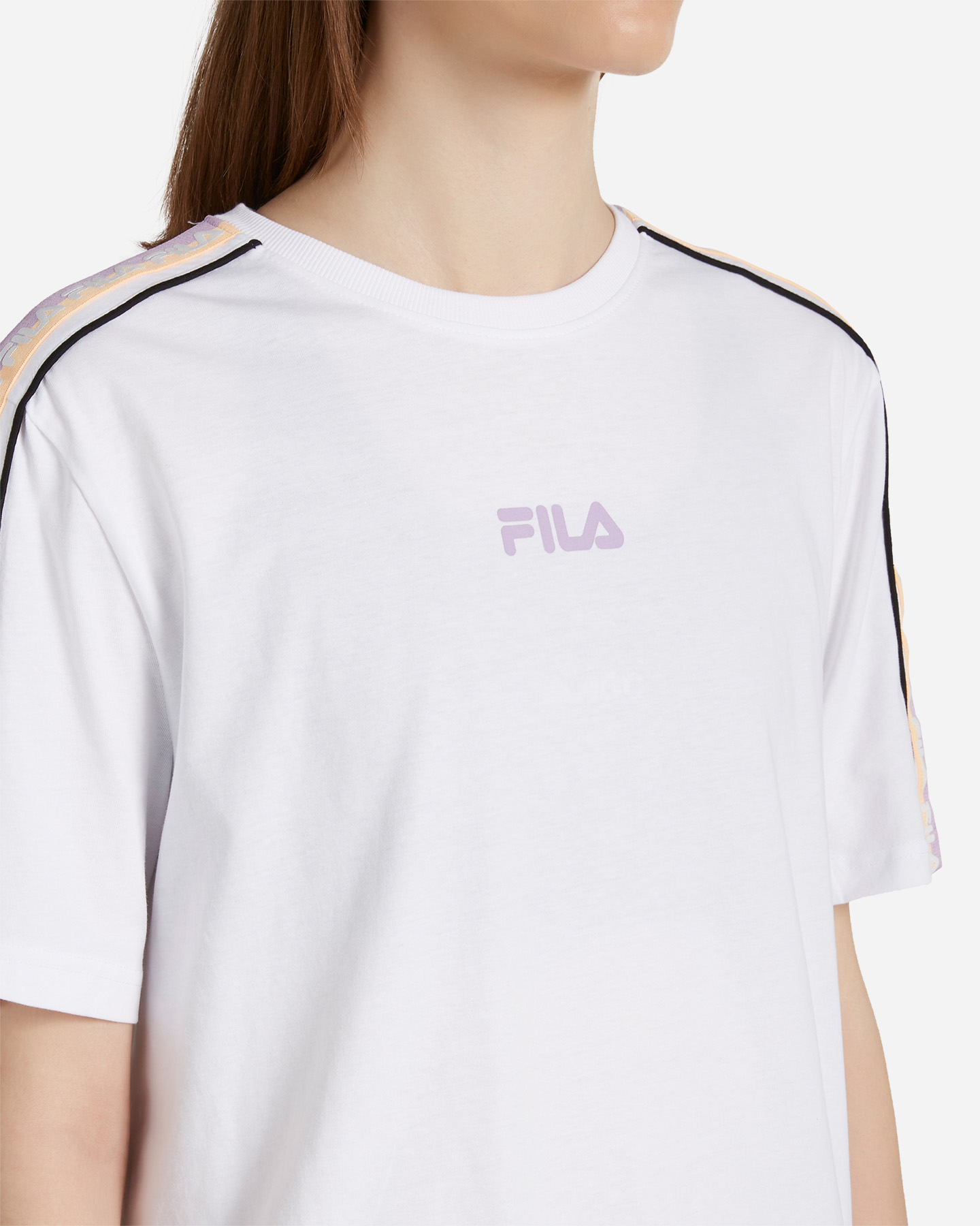 T-shirt FILA STREETWEAR LOGO TAPE W - Bianco - 4 | Cisalfa Sport