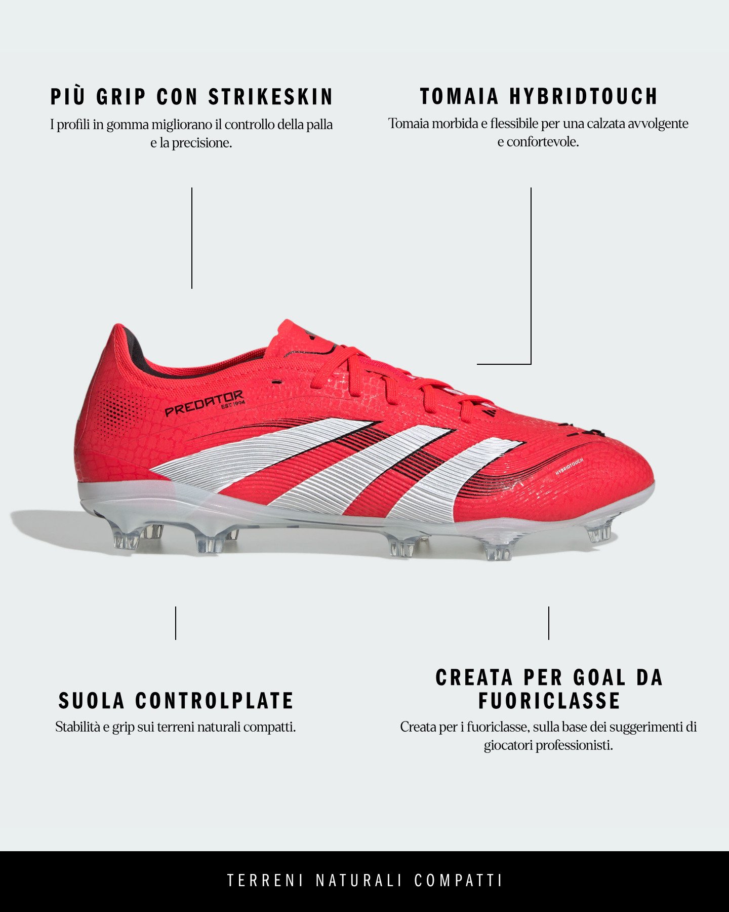 Scarpe calcio ADIDAS PREDATOR PRO FG LL M - Color mix - 6 | Cisalfa Sport
