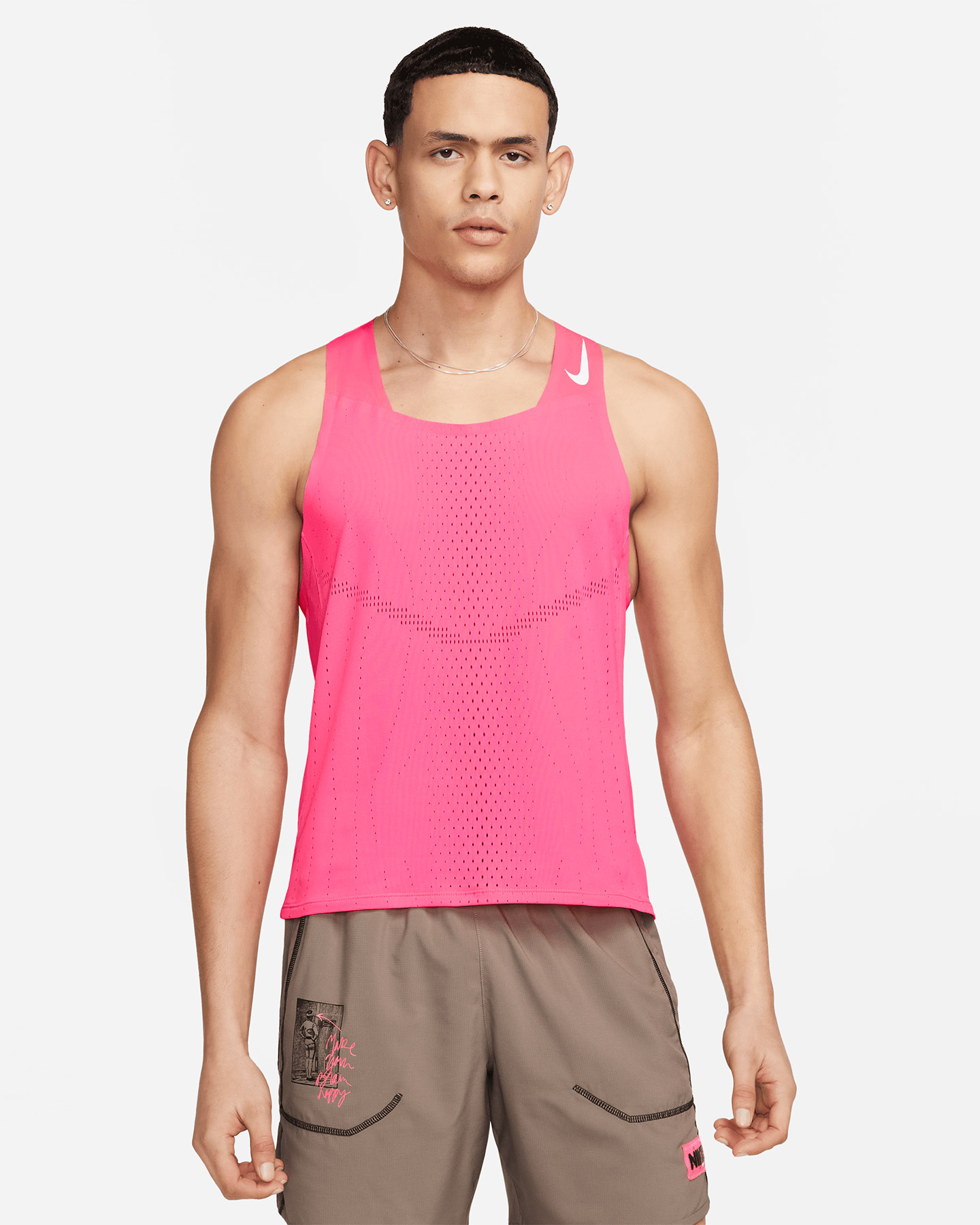 Canotta running NIKE DRI FIT ADV AEROSWIFT M - Rosa - 0 | Cisalfa Sport