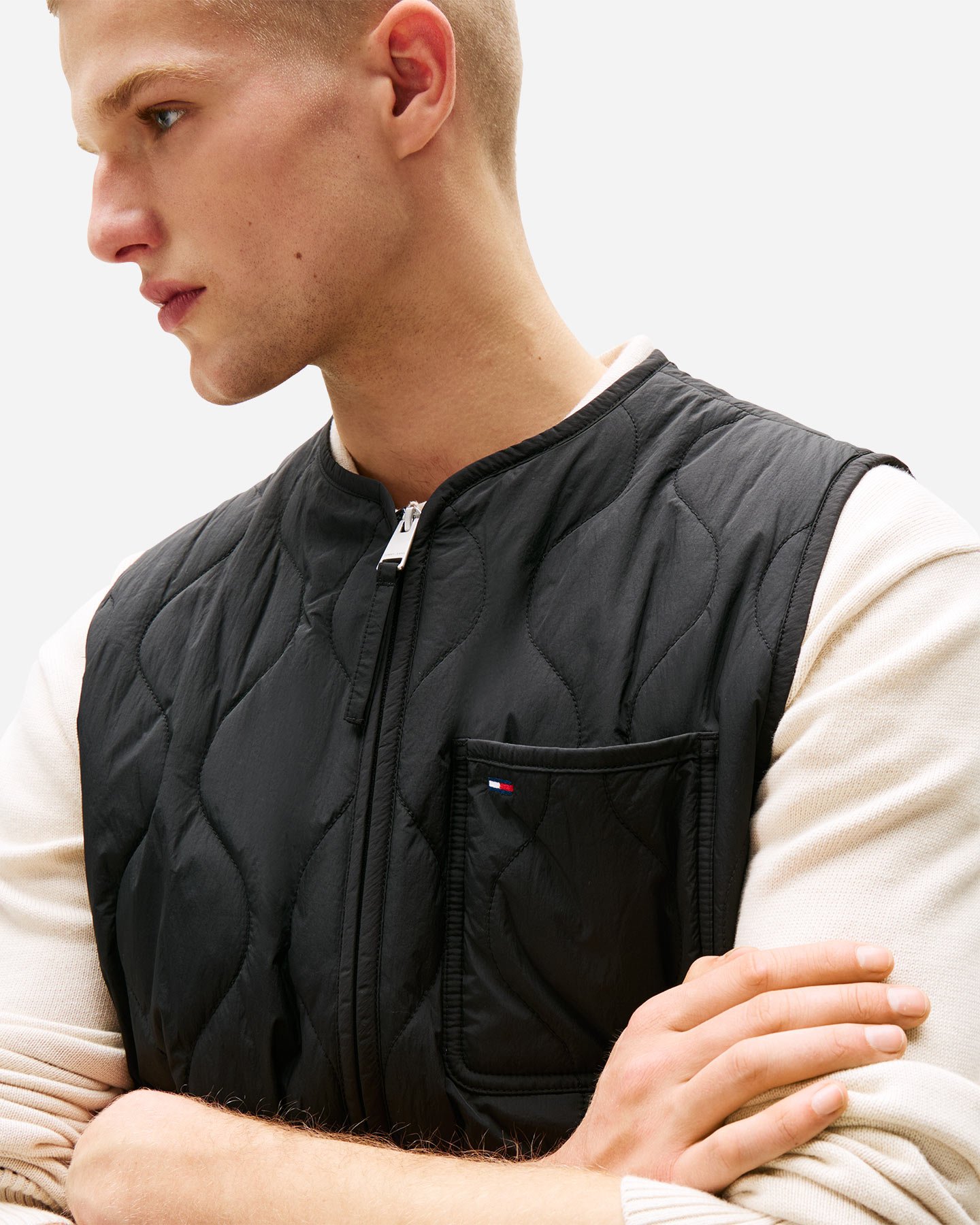 Gilet TOMMY HILFIGER QUILTED M - Nero - 4 | Cisalfa Sport