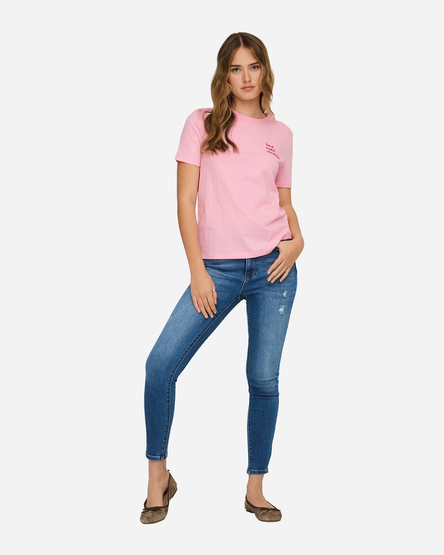 T-shirt ONLY MIRA W - Rosa - 3 | Cisalfa Sport