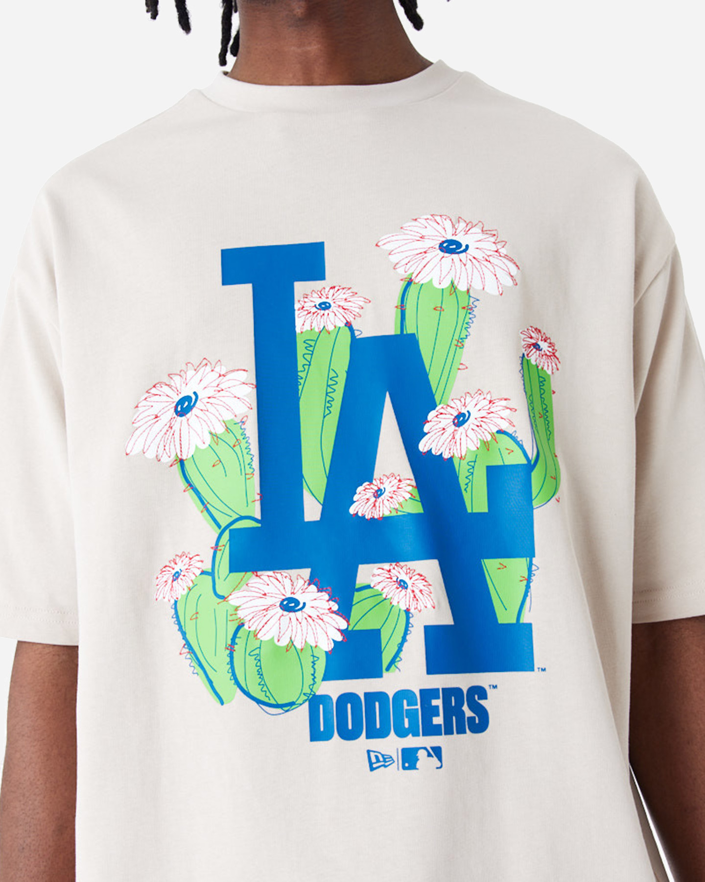 T-shirt NEW ERA MLB FLORAL LOGO LOS ANGELES DODGERS M - Beige - 2 | Cisalfa Sport