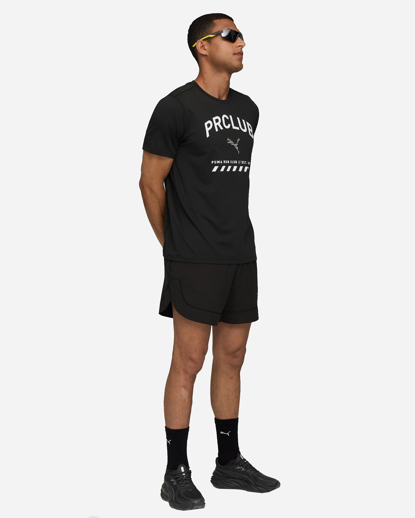 T-shirt running PUMA RUN CLUB GRAPHIC M - Nero - 4 | Cisalfa Sport