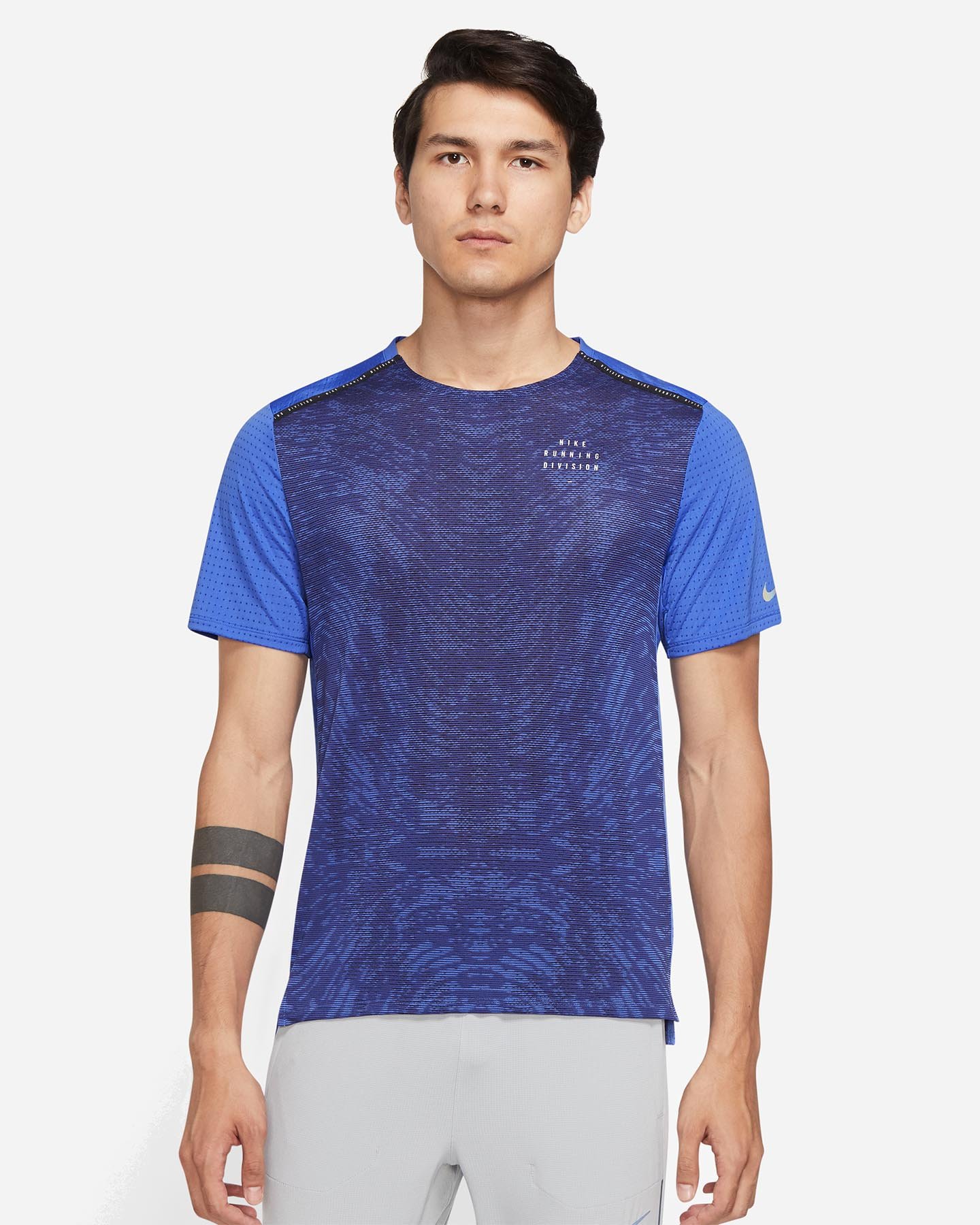 T-shirt running NIKE DRI FIT RUN DIVISION RISE365 M - Blu - 0 | Cisalfa Sport