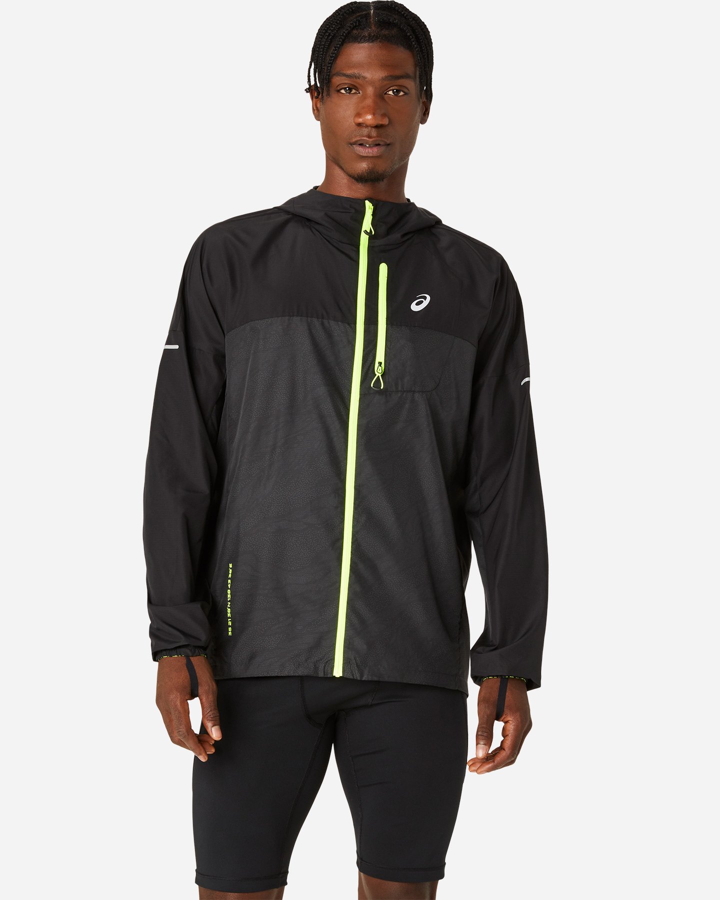 Giacca running ASICS FUJITRAIL PACKABLE WINDBREAKER M - Nero - 0 | Cisalfa Sport