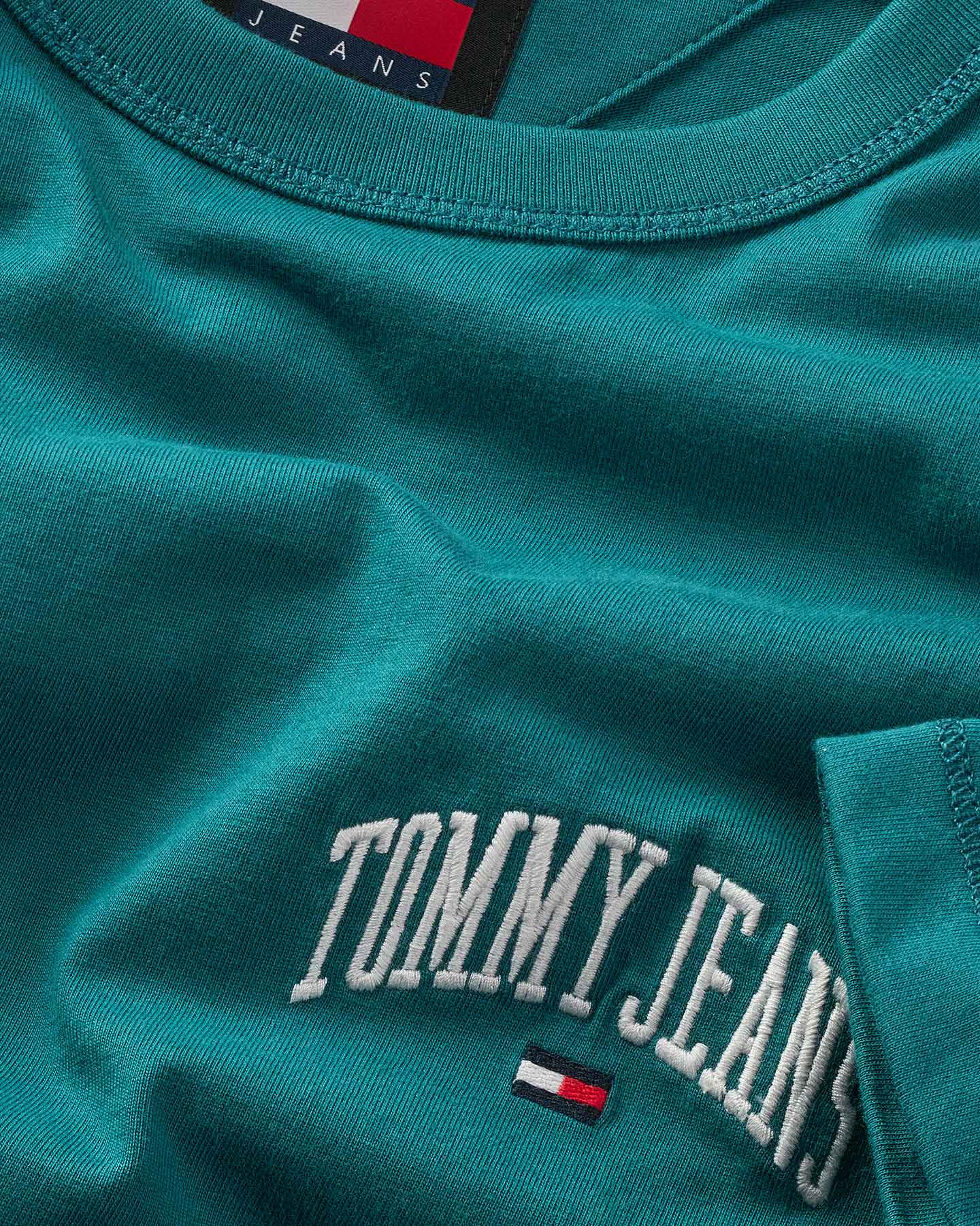 T-shirt TOMMY HILFIGER VARSITY M - Verde - 2 | Cisalfa Sport