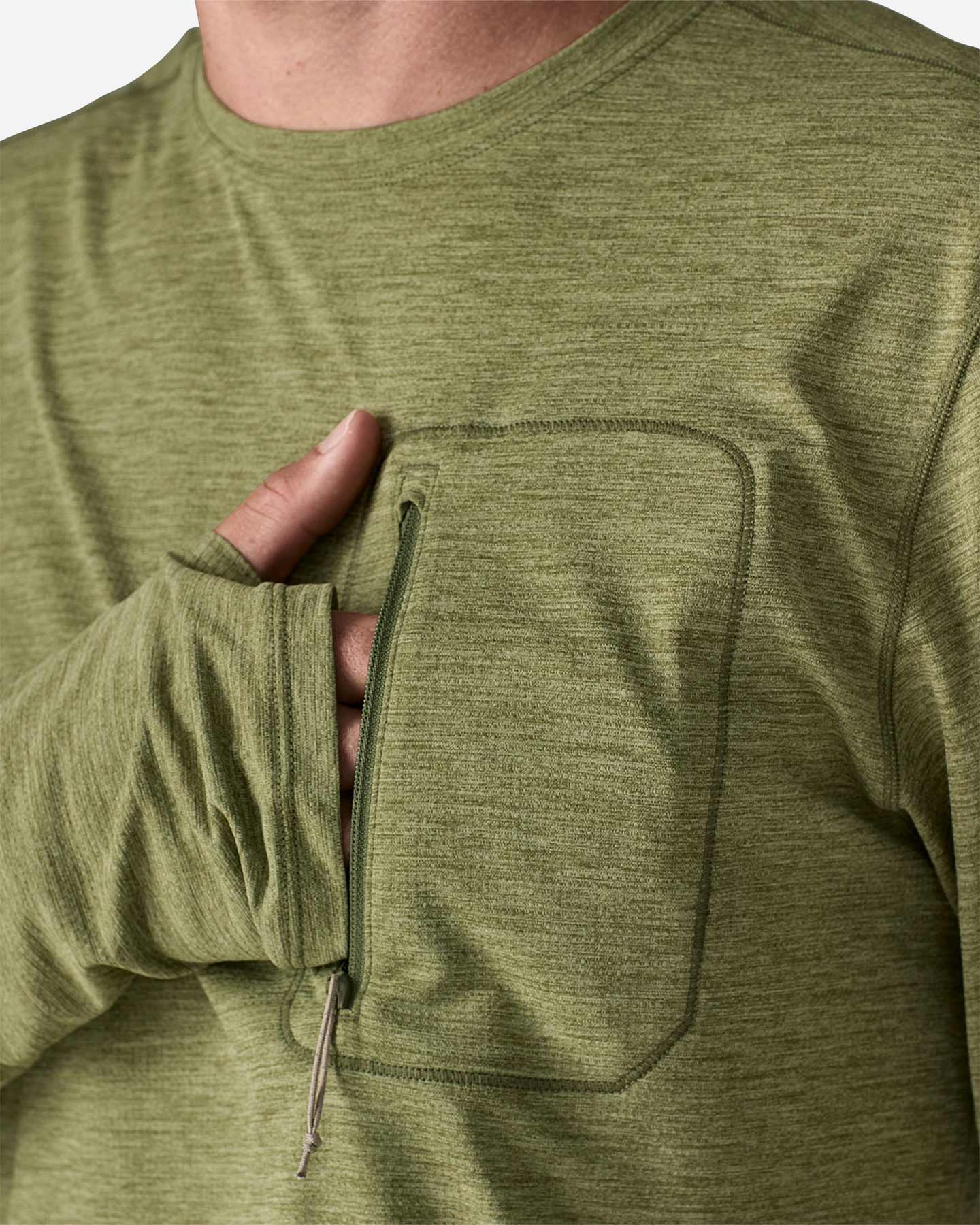 Felpa PATAGONIA CAPILENE COOL SUN M - Verde - 5 | Cisalfa Sport