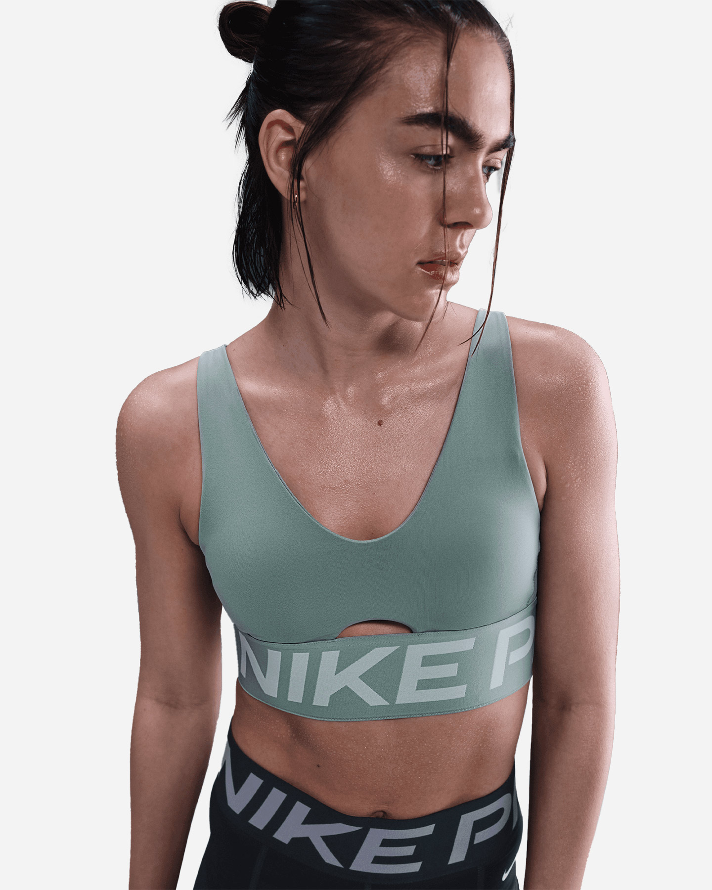 Bra training NIKE INDY MS W - Verde - 4 | Cisalfa Sport