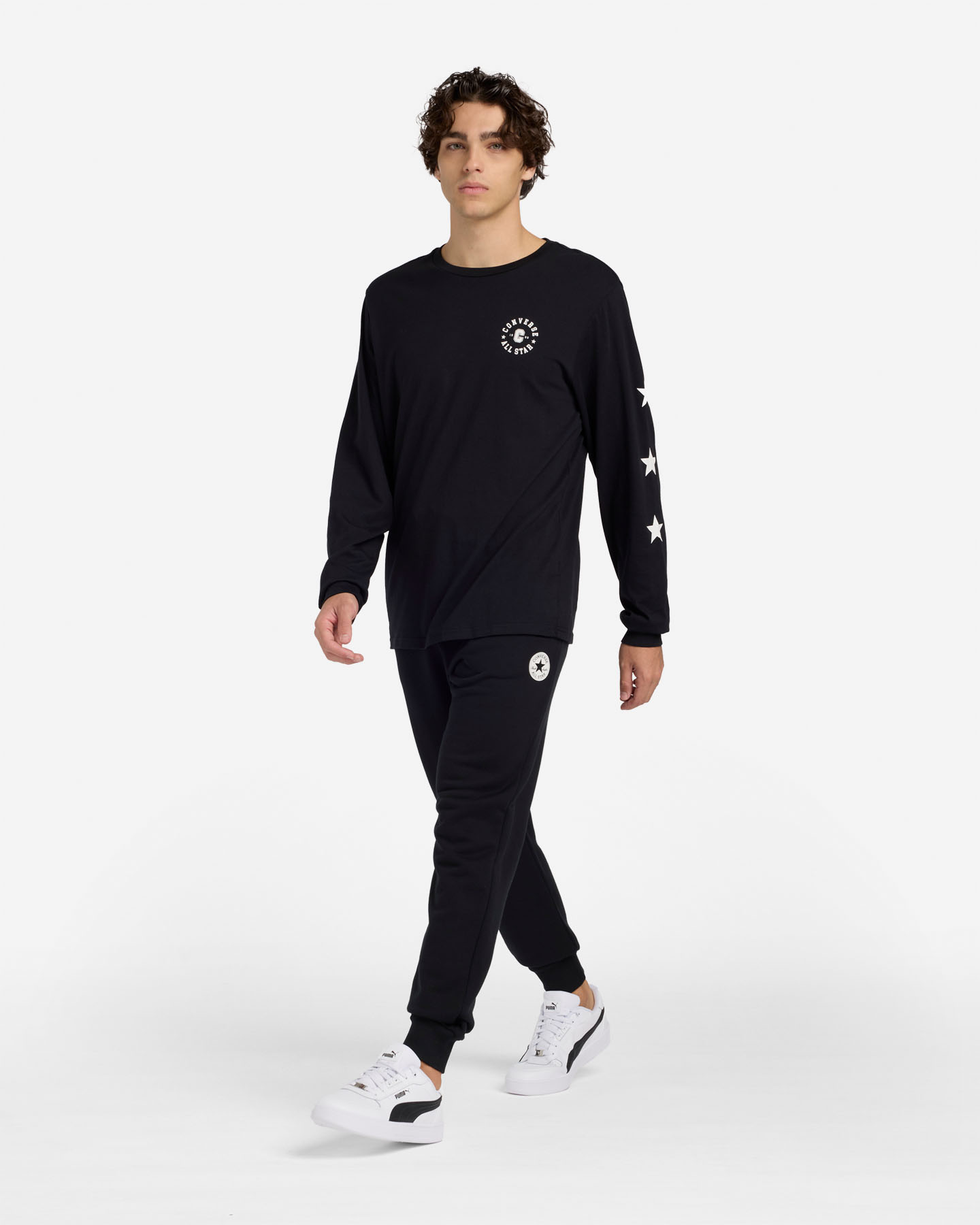 T-shirt CONVERSE SMALL STAR CHEVRON M - Nero - 2 | Cisalfa Sport