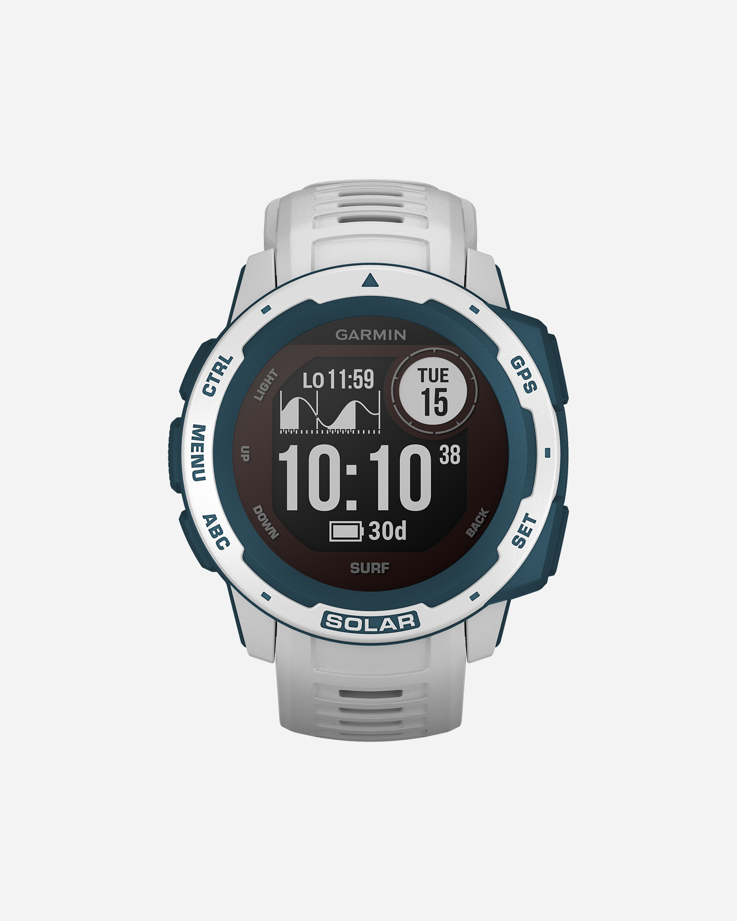 Orologio multifunzione GARMIN INSTINCT SOLAR SURF  - Bianco - 0 | Cisalfa Sport