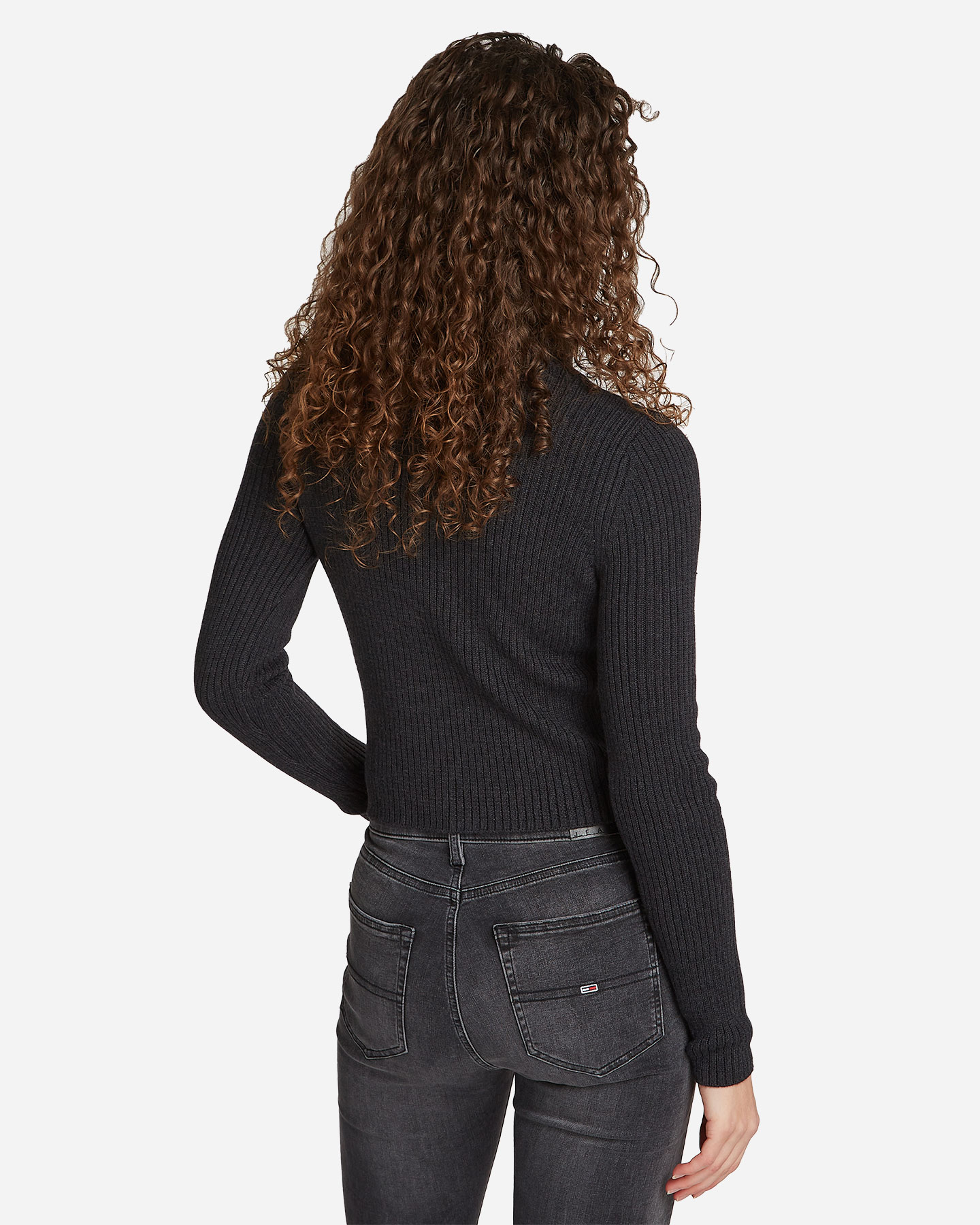 Maglione TOMMY HILFIGER HIGH NECK BADGE W - Nero - 3 | Cisalfa Sport