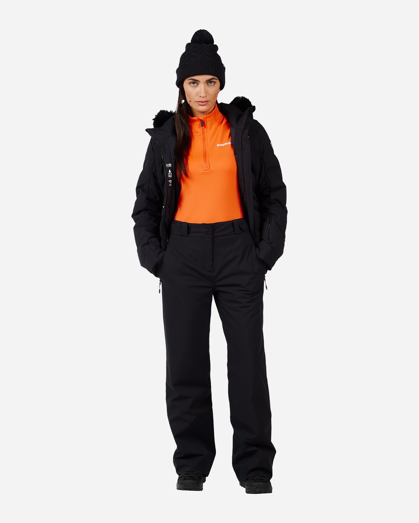 Pantalone sci ROSSIGNOL STRAWPILE  INSULATED W - Nero - 3 | Cisalfa Sport
