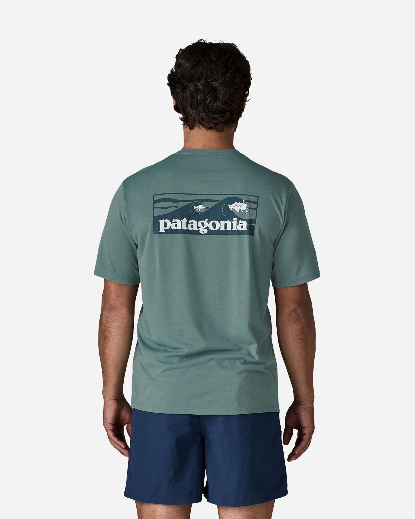 T-shirt PATAGONIA CAPILENE COOL DAILY LOGO M - Blu - 3 | Cisalfa Sport