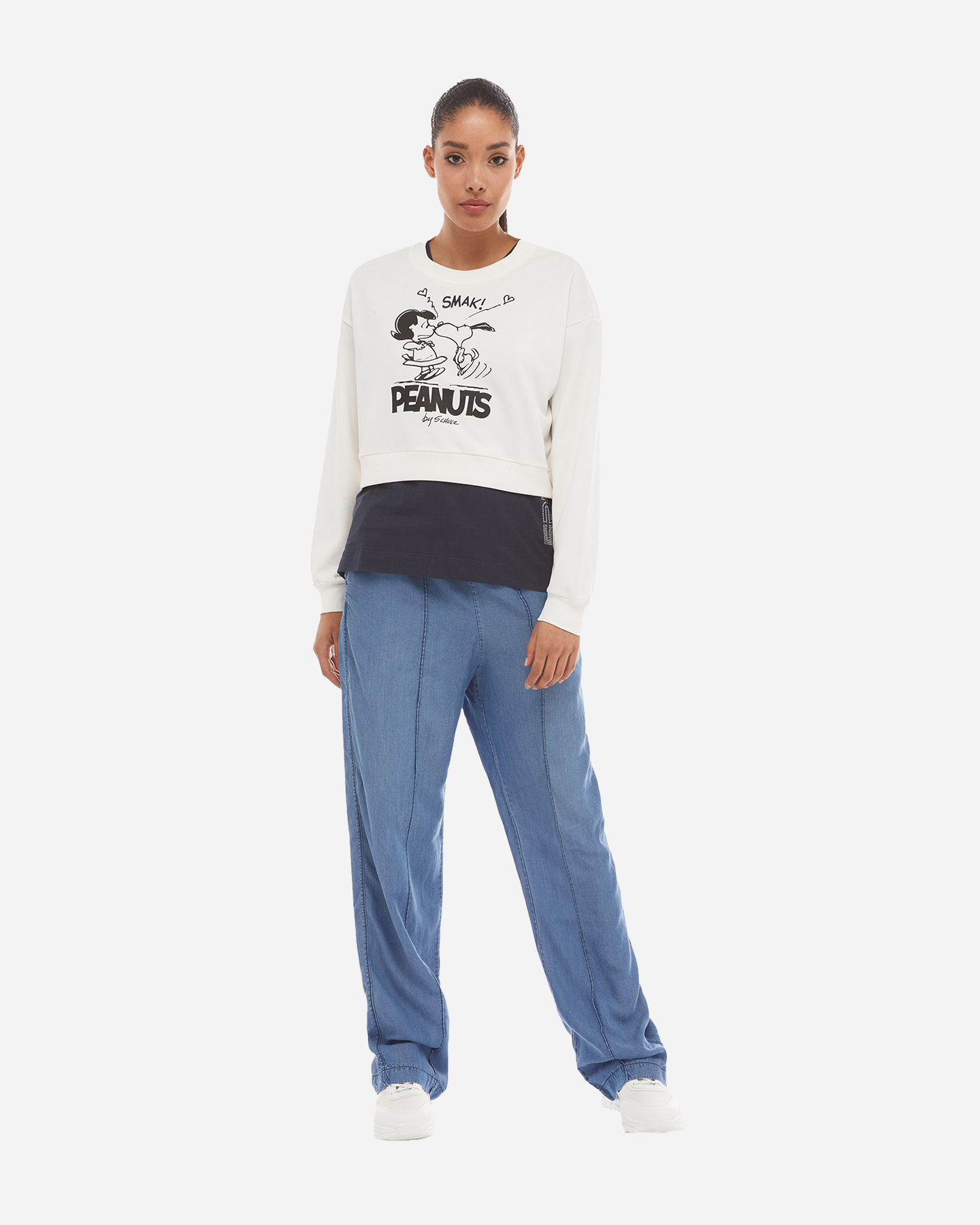 Felpa FREDDY CROP W - Bianco - 3 | Cisalfa Sport