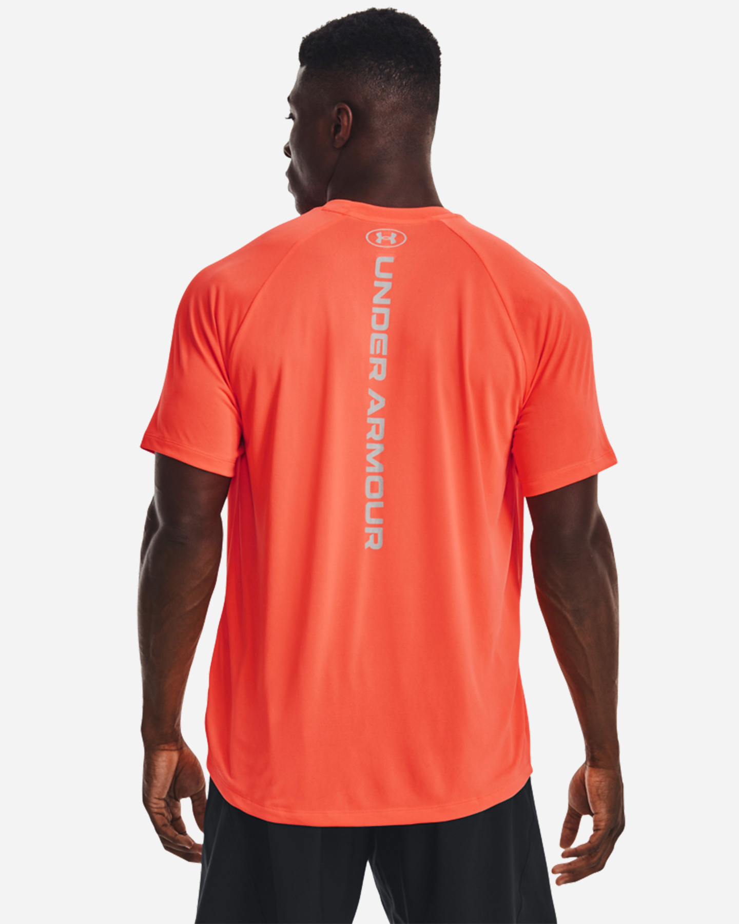 T-shirt training UNDER ARMOUR TECH REFLECTIVE M - Arancione - 3 | Cisalfa Sport
