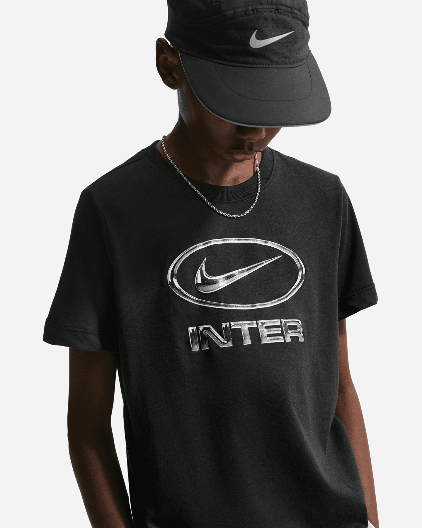 Abbigliamento calcio ufficiale NIKE INTER SWOOSH 26-27 JR - Nero - 4 | Cisalfa Sport
