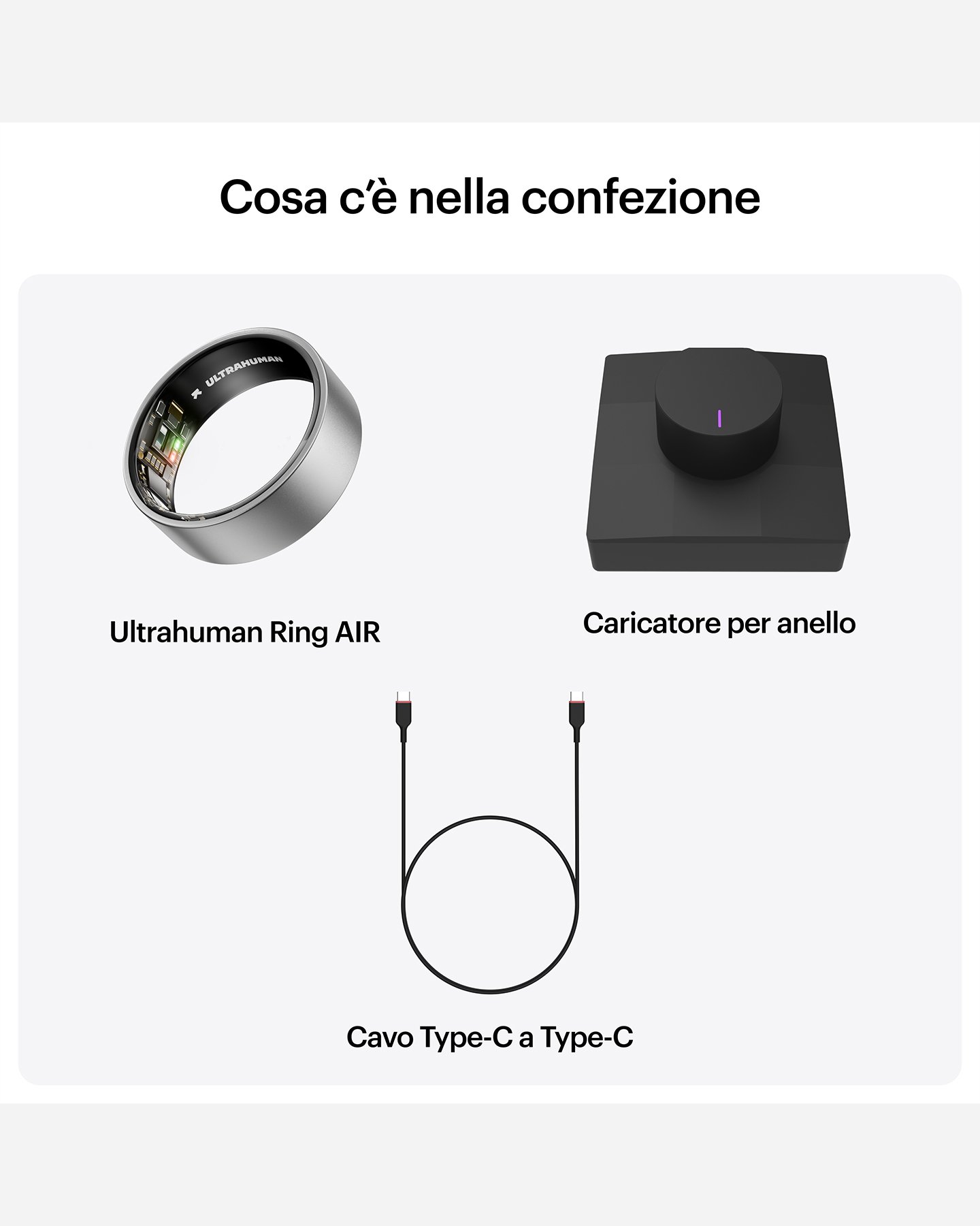 Fitness tracker ULTRAHUMAN AIR  - Argento - 5 | Cisalfa Sport