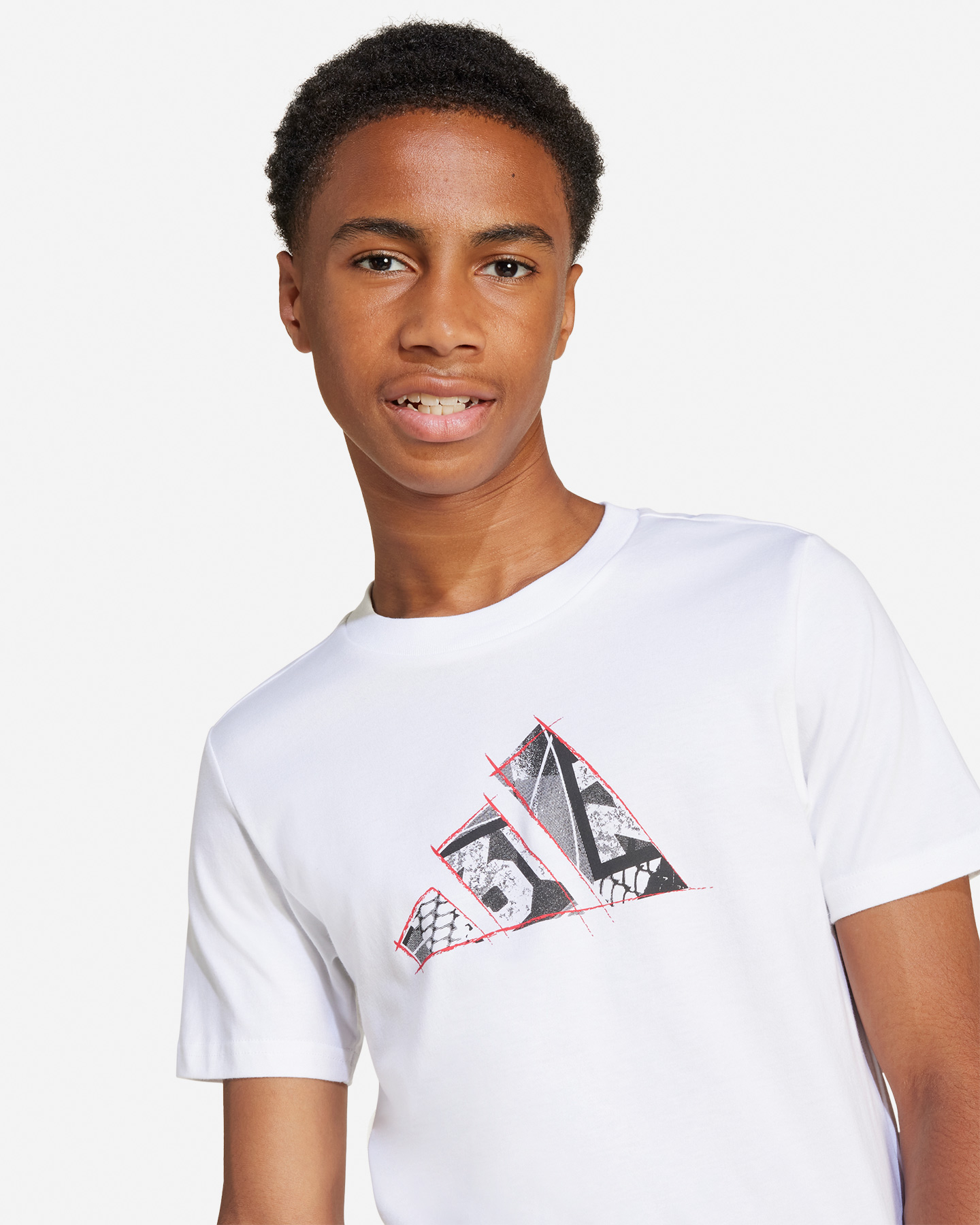 T-shirt ADIDAS BIG LOGO JR - Bianco - 4 | Cisalfa Sport